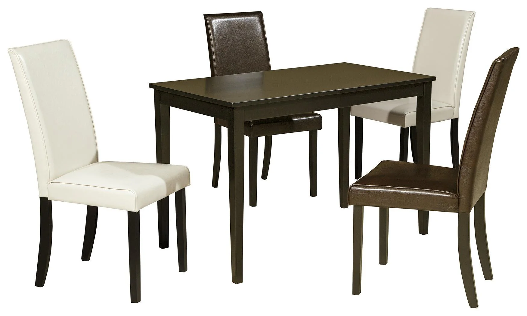 Kimonte Dark Brown Rectangular Dining Room Set - Image 2