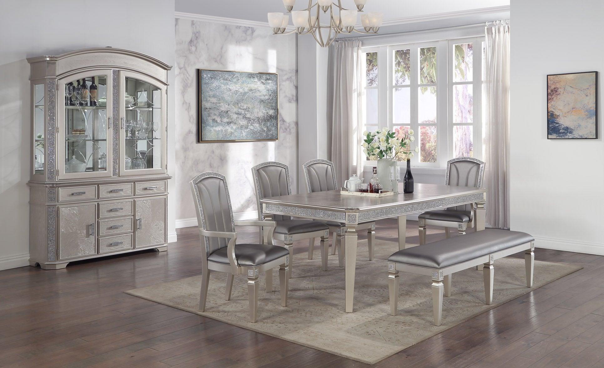 Klina Gray Rectangular Dining Room Set - Image 2