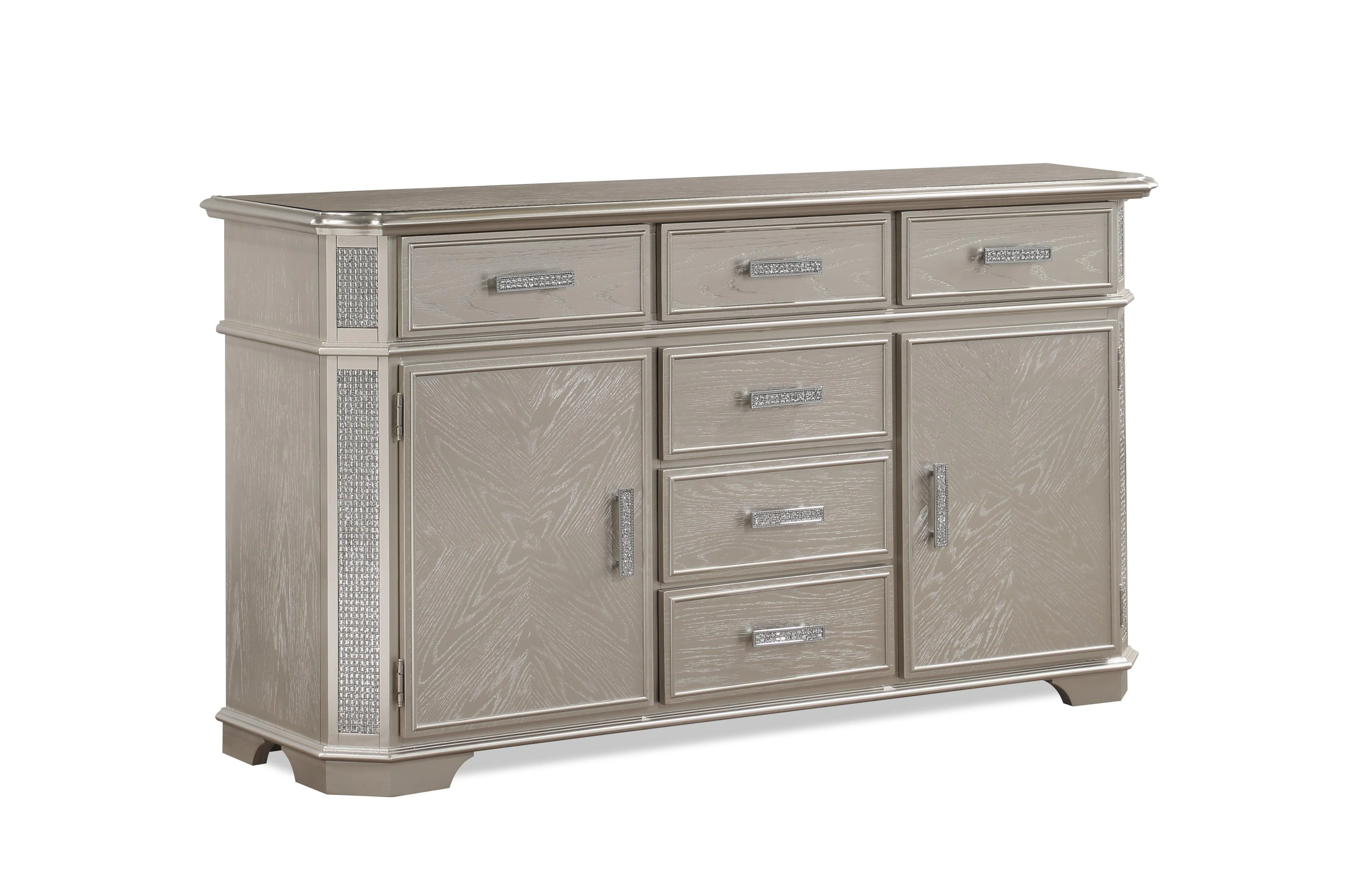 Klina Pedestal Gray Pedestal Leg Dining Room Set - Image 3