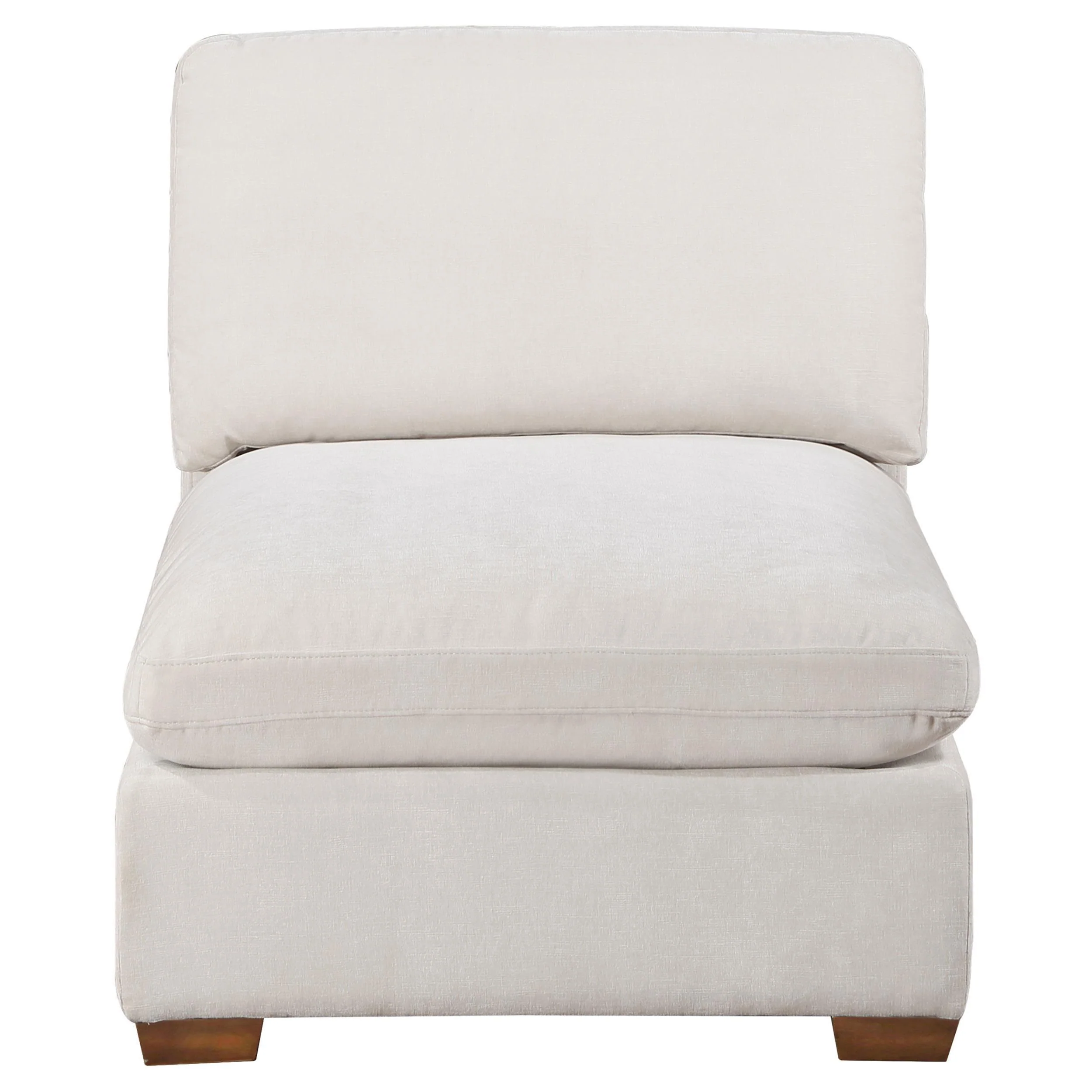 Lakeview Upholstered Armless Chair Ivory - Image 2