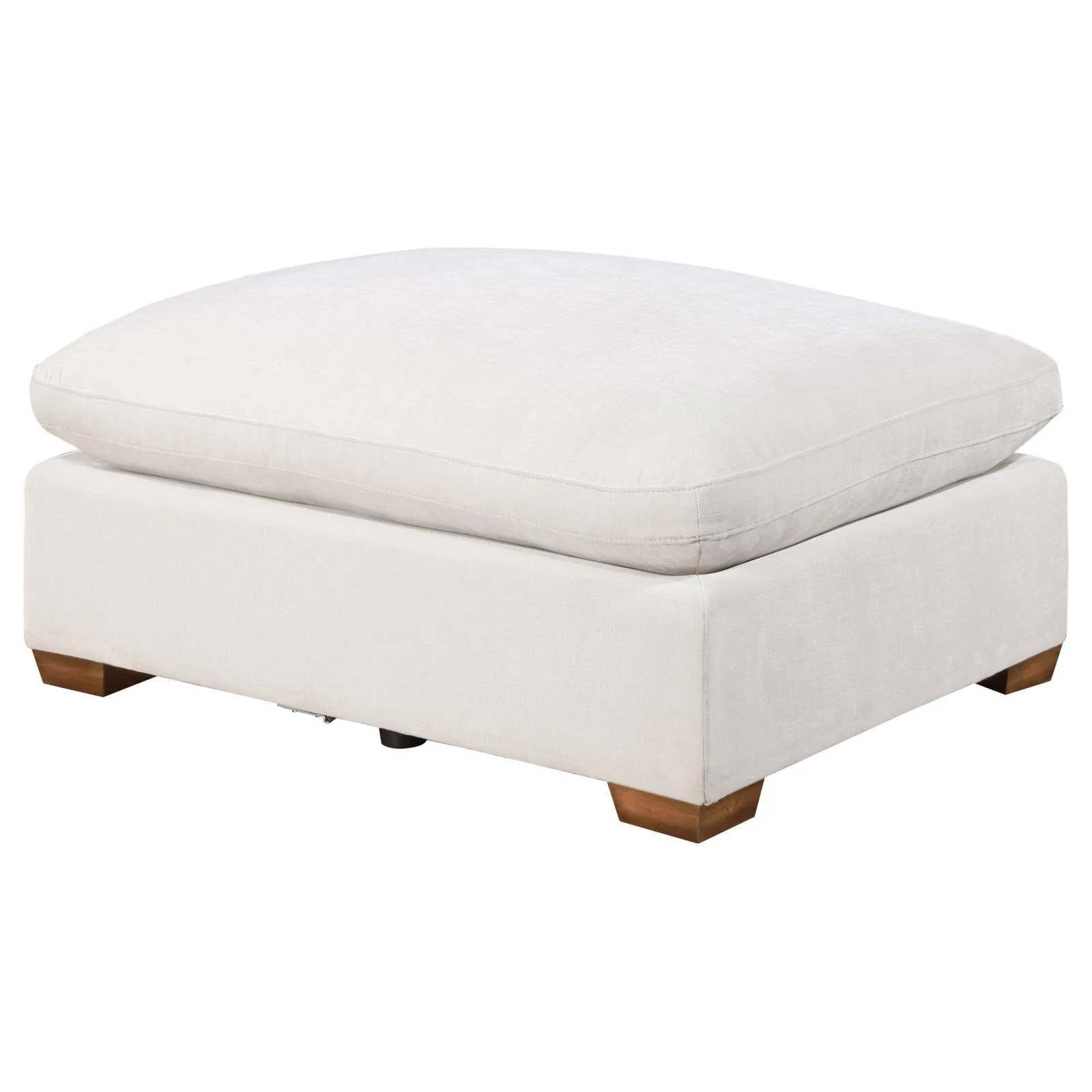 Lakeview Upholstered Ottoman Ivory - Image 1