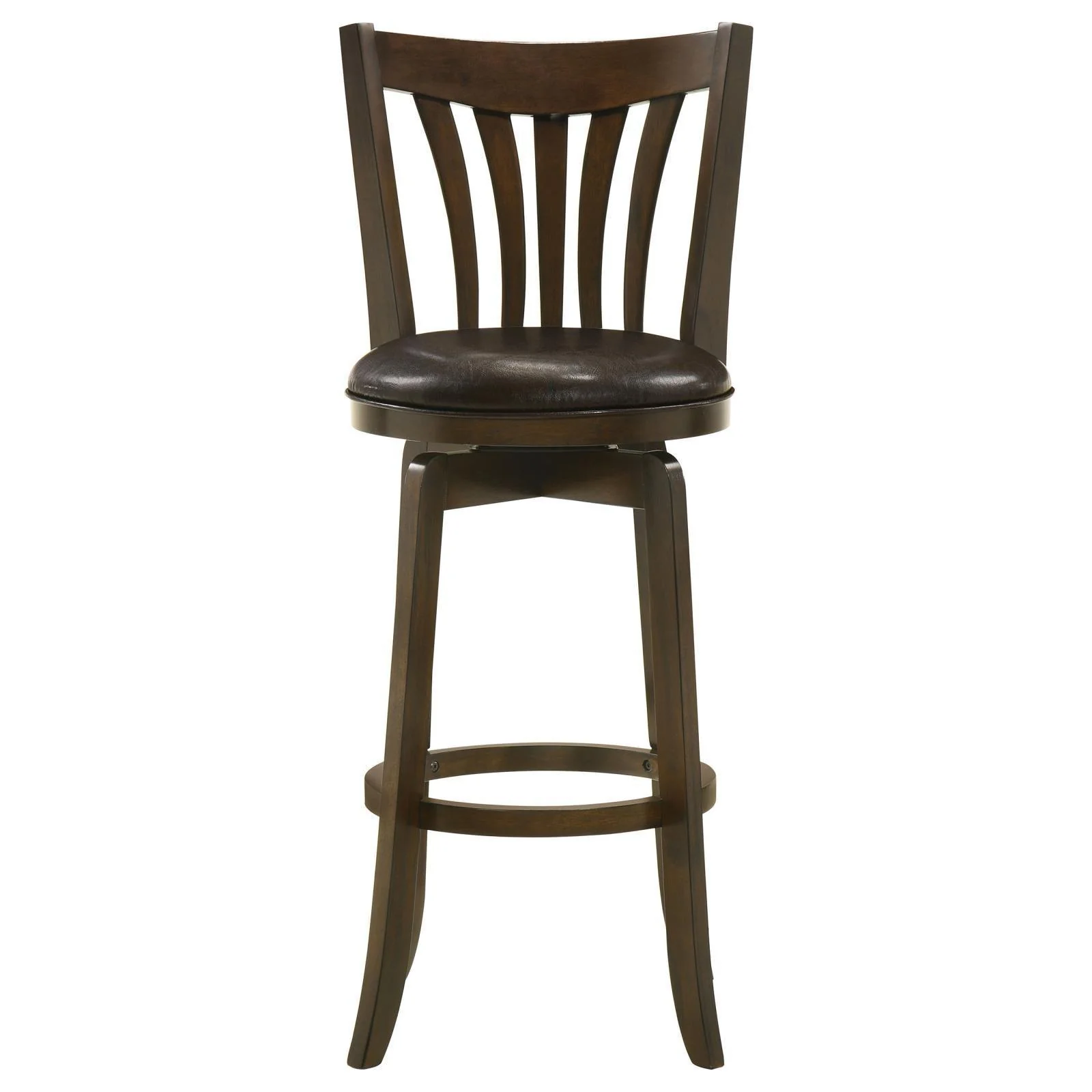 Lambert Pub Height Swivel Bar Stool With Upholstered Seat Dark Cherry - Image 3
