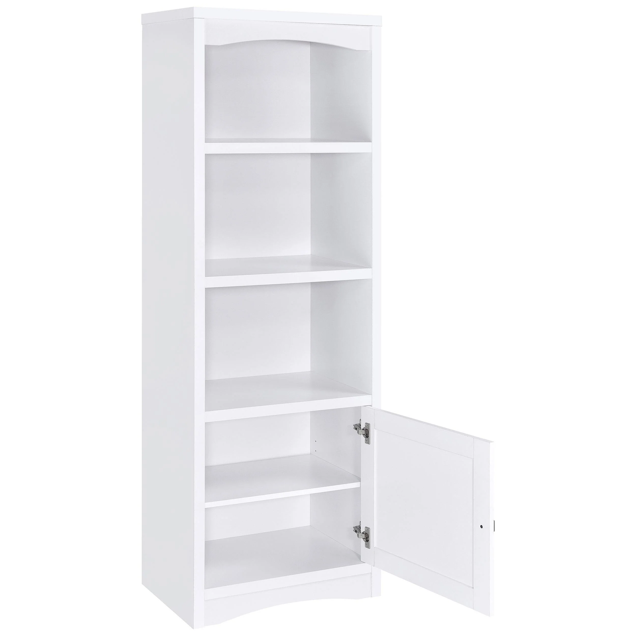 Laughlin 3 Shelf Wood Media Tower White - Image 3