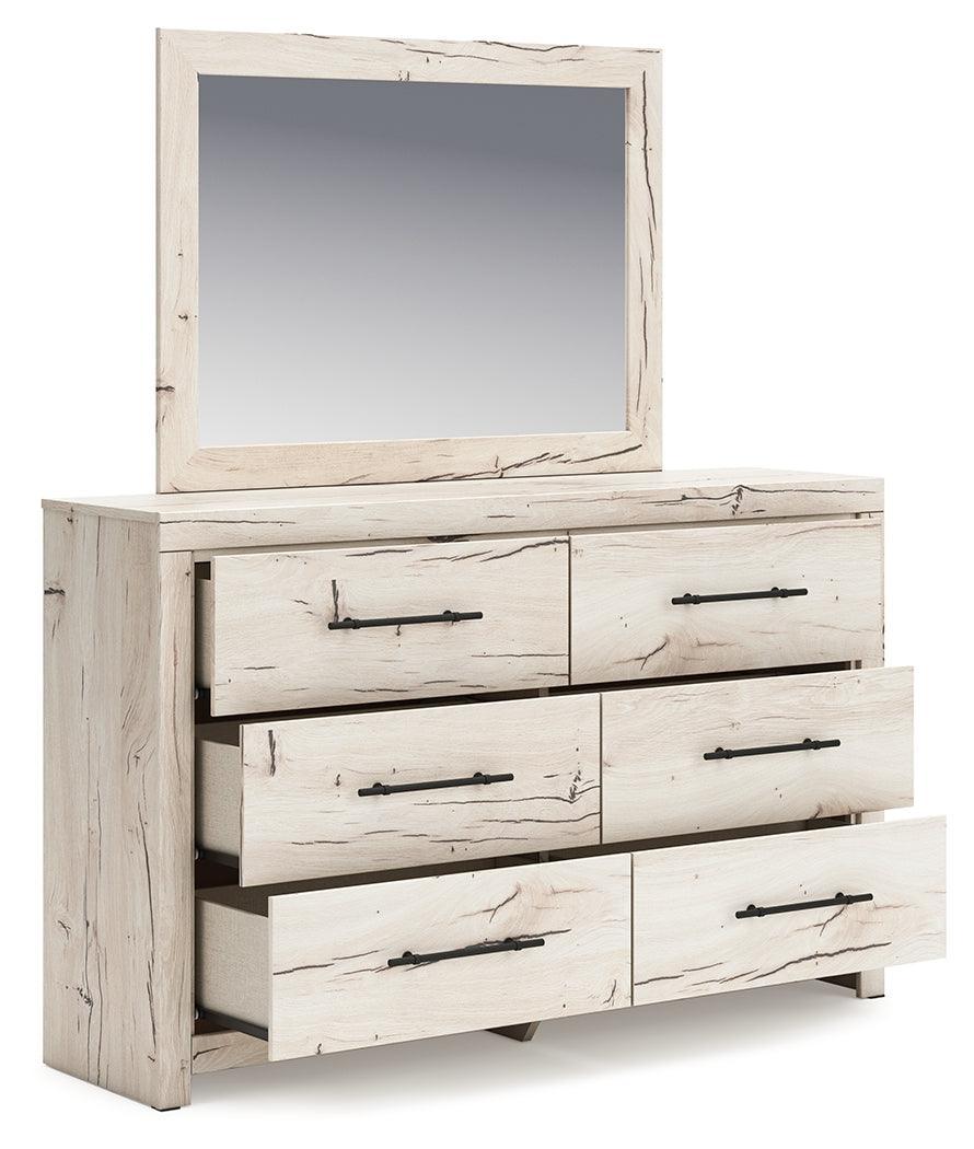 Lawroy Light Natural Dresser And Mirror - Image 3