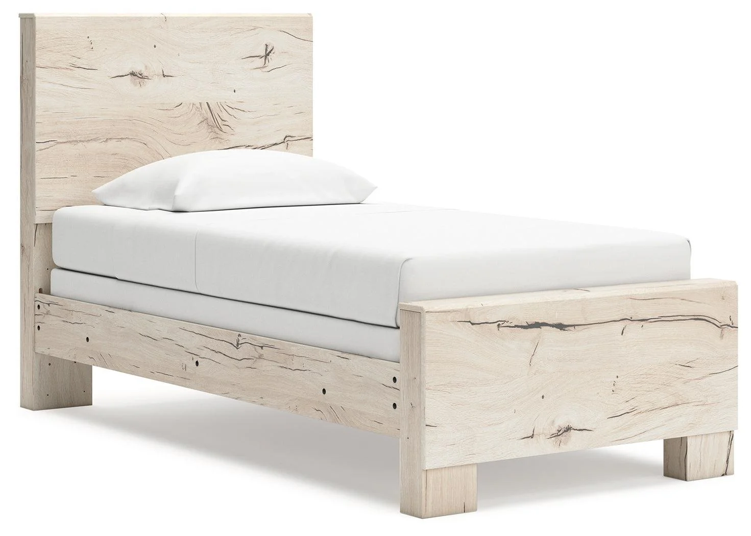 Lawroy Light Natural Twin Panel Bed - Image 2