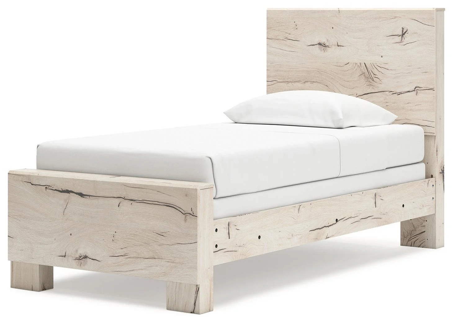 Lawroy Light Natural Twin Panel Bed - Image 3