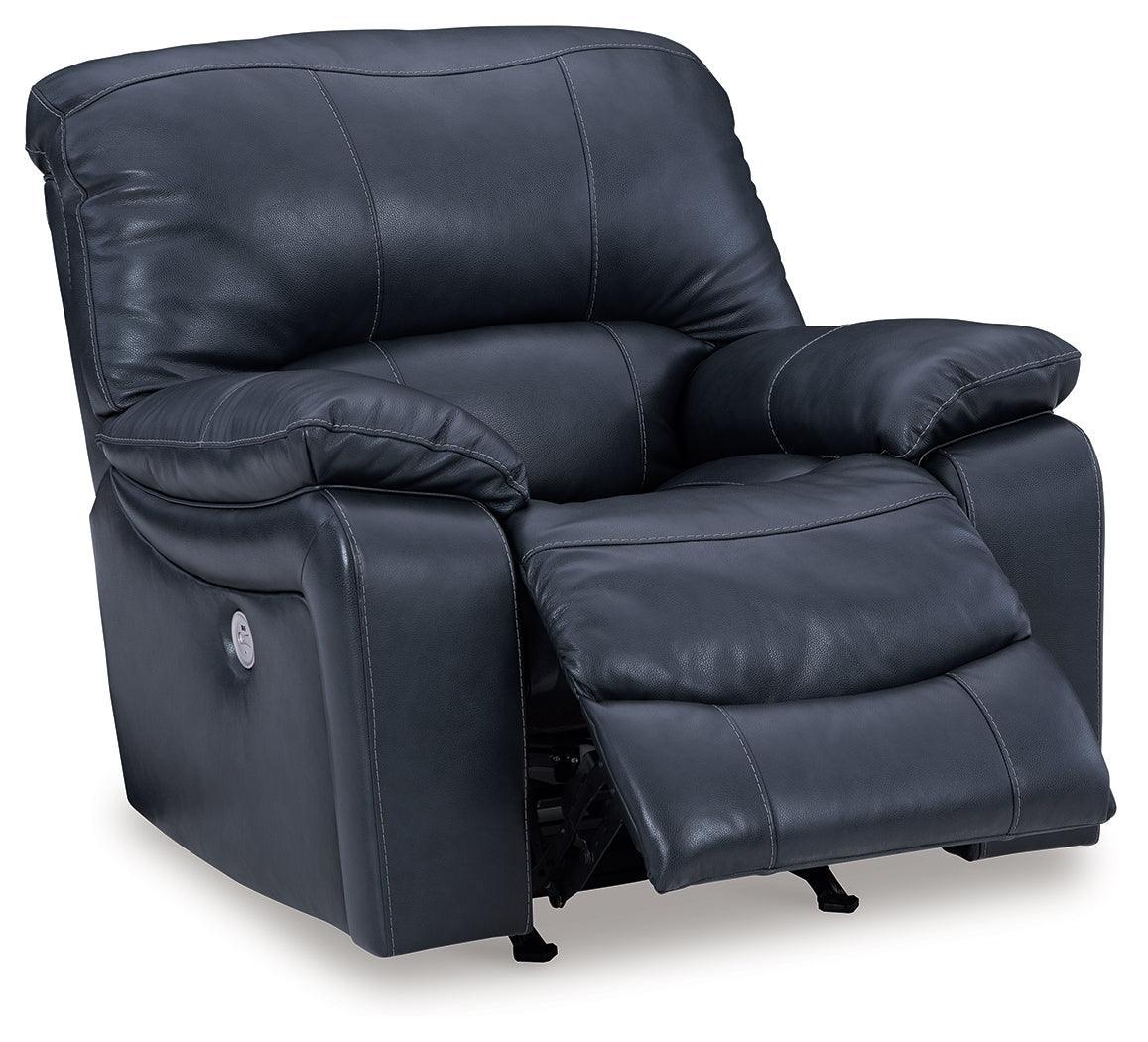 Leesworth Ocean Leather Power Recliner - Image 3