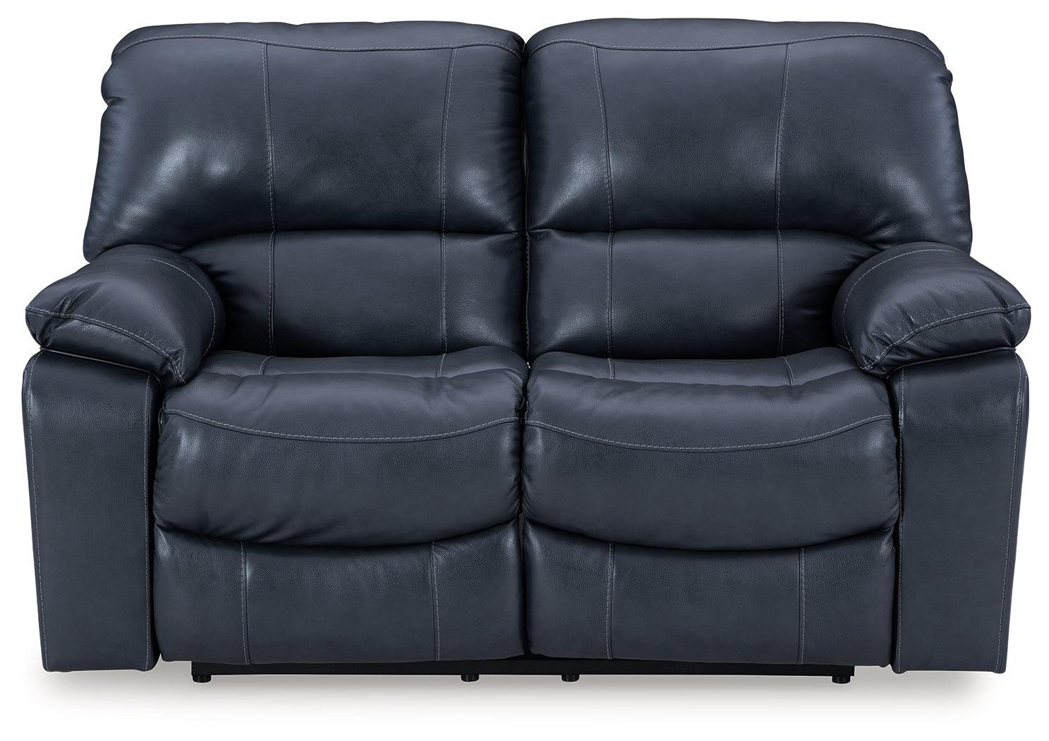 Leesworth Ocean Leather Power Reclining Loveseat - Image 2