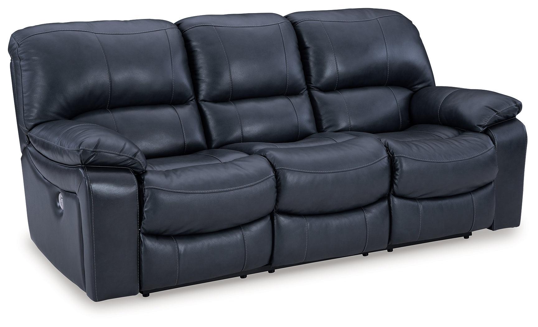 Leesworth Ocean Leather Power Reclining Sofa - Image 3
