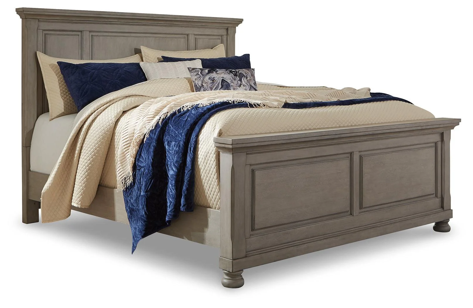 Lettner Light Gray Panel Bedroom Set - Image 2
