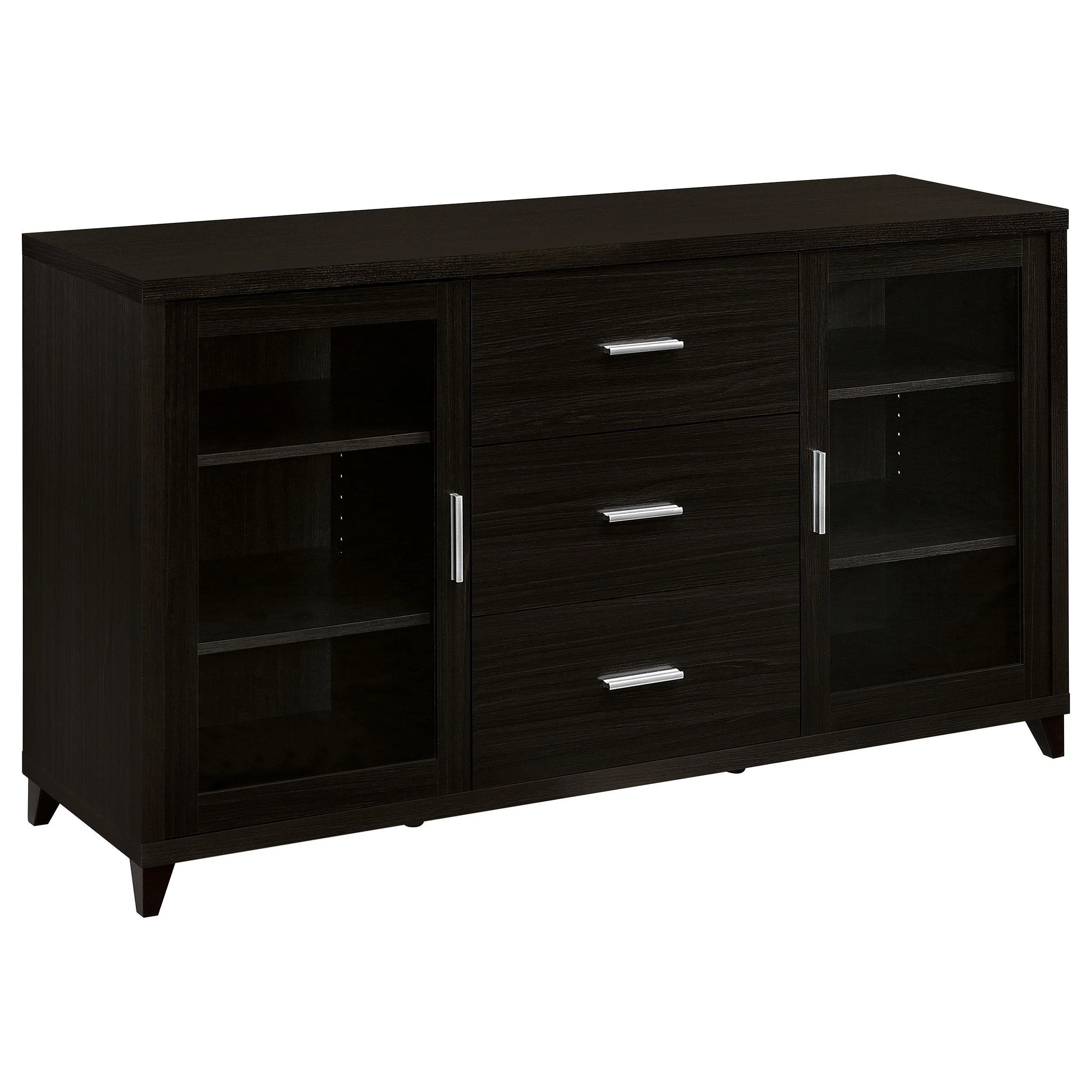 Lewes 4-Piece 60" TV Entertainment Center Cappuccino - Image 2