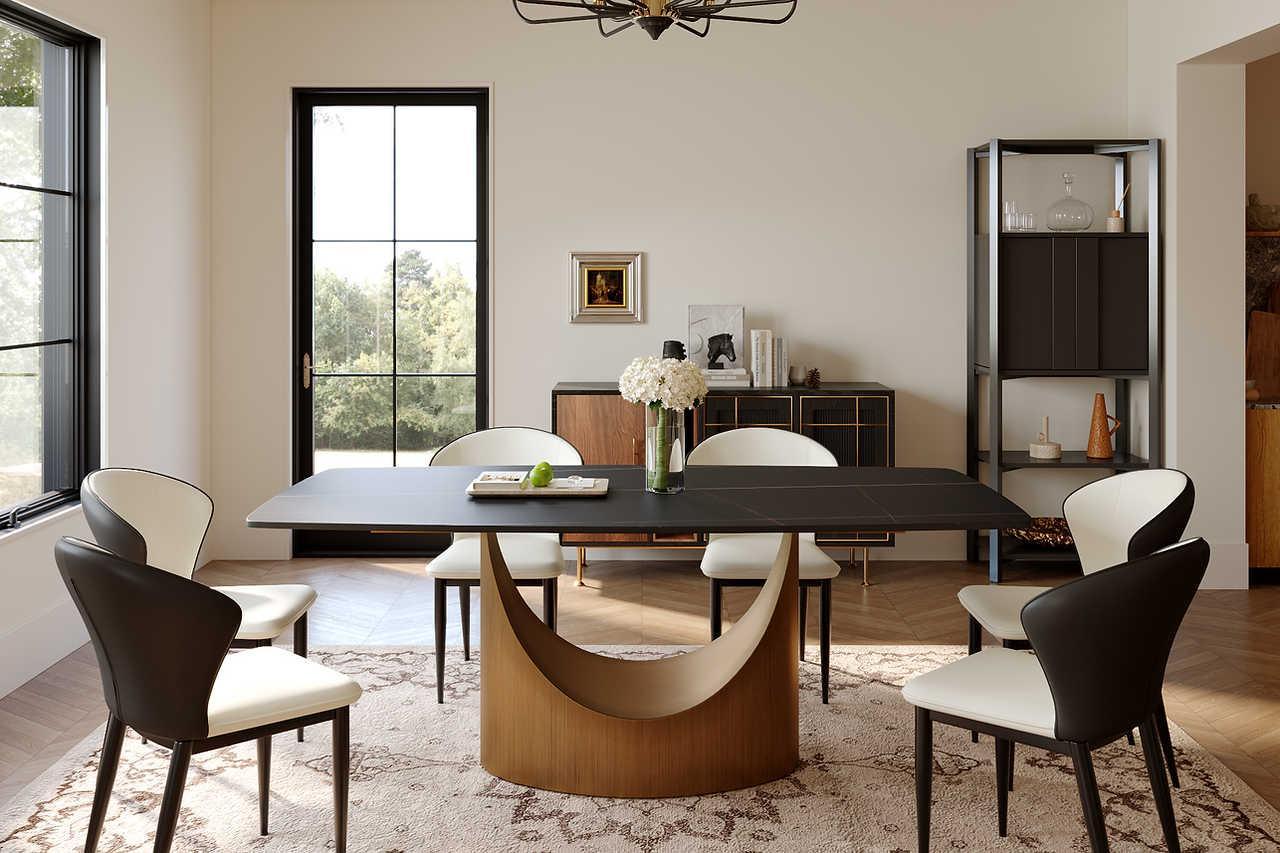 Lexi Matte Sintered Stone Dining Table #3 - Image 2