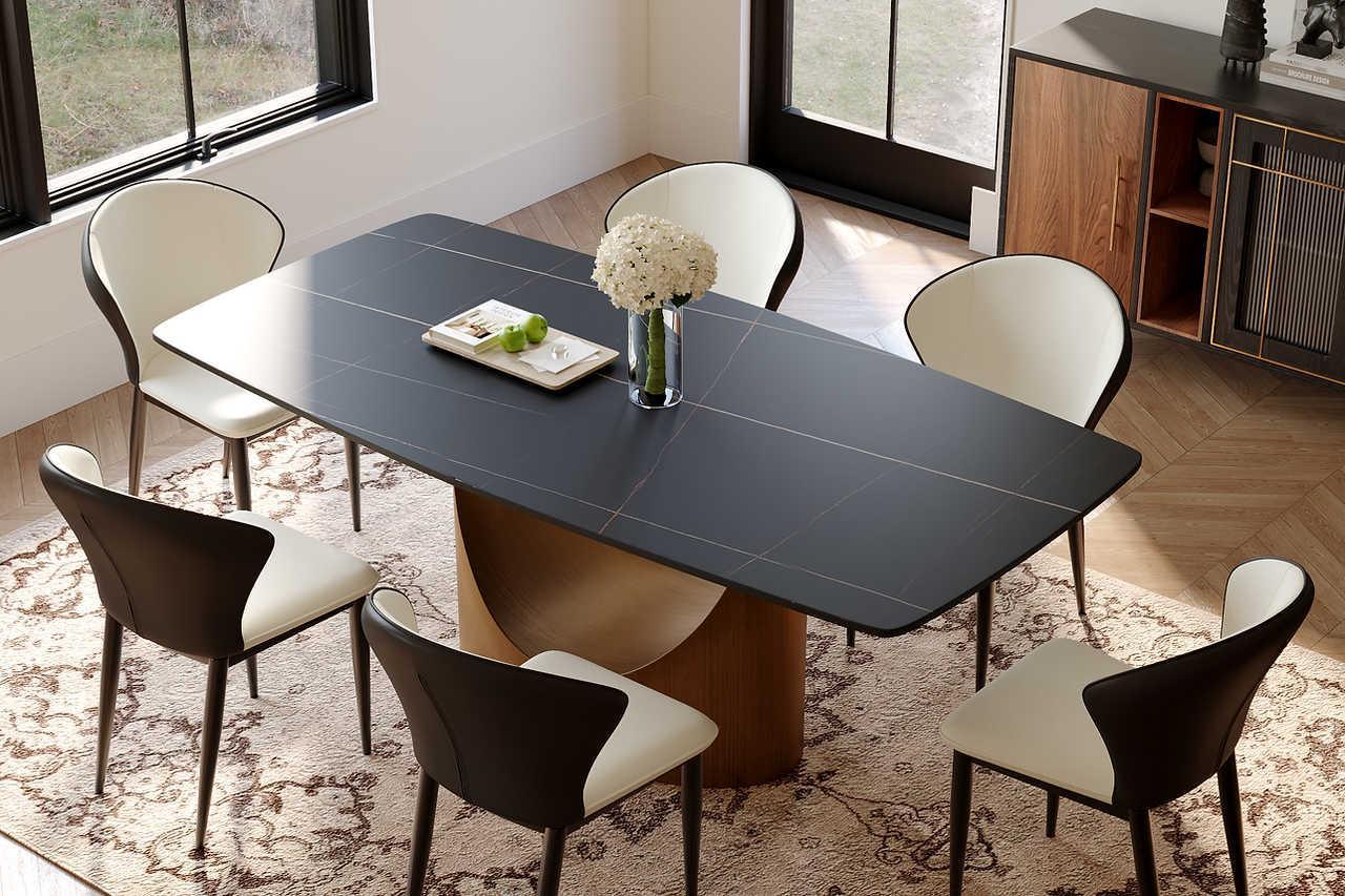 Lexi Matte Sintered Stone Dining Table #3 - Image 3