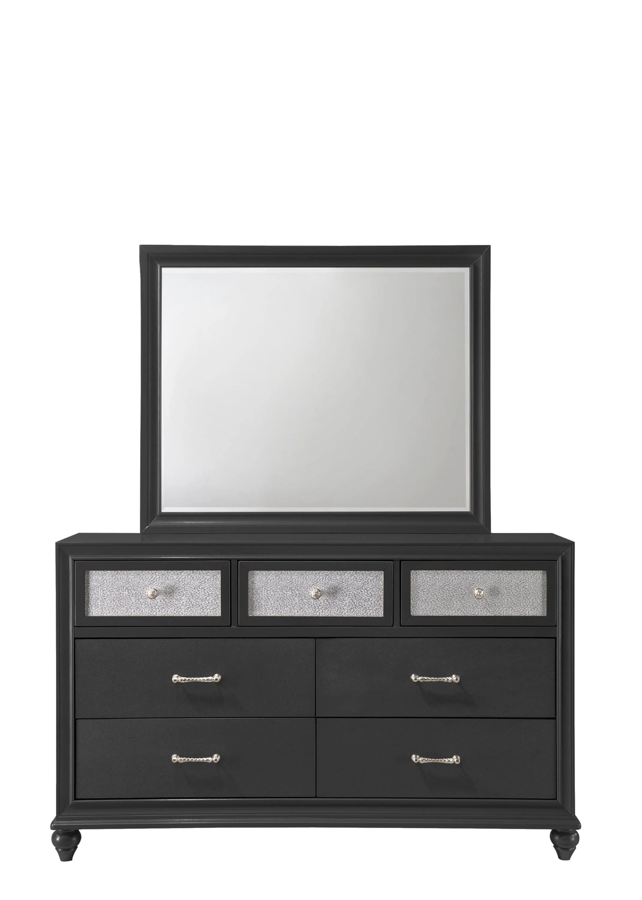Lila Black 5 Drawers Chest - Image 2
