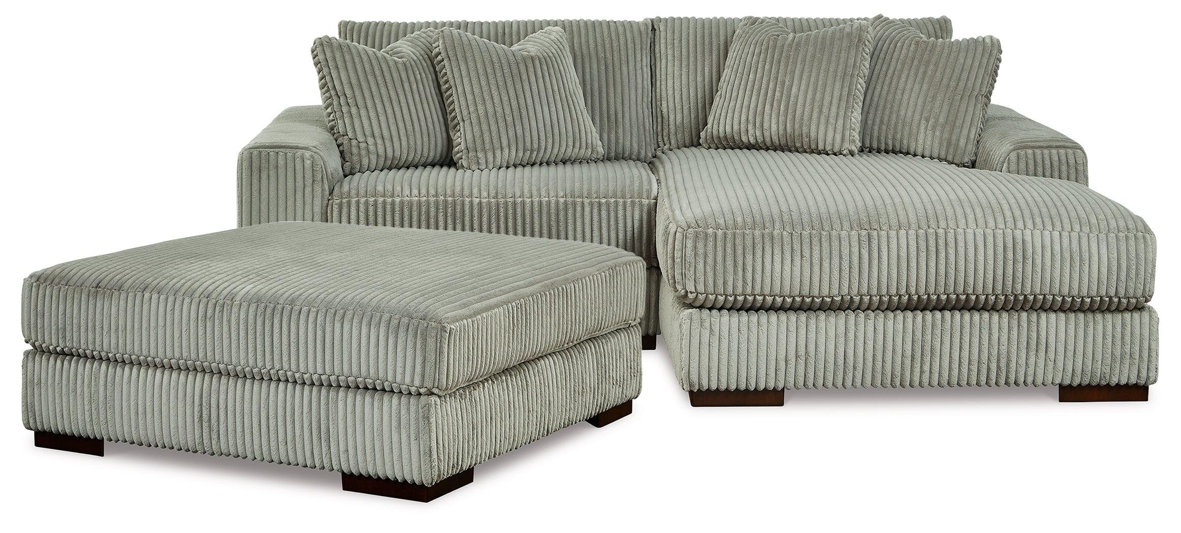 Lindyn Fog 2-Piece Sectional With Ottoman - Image 2