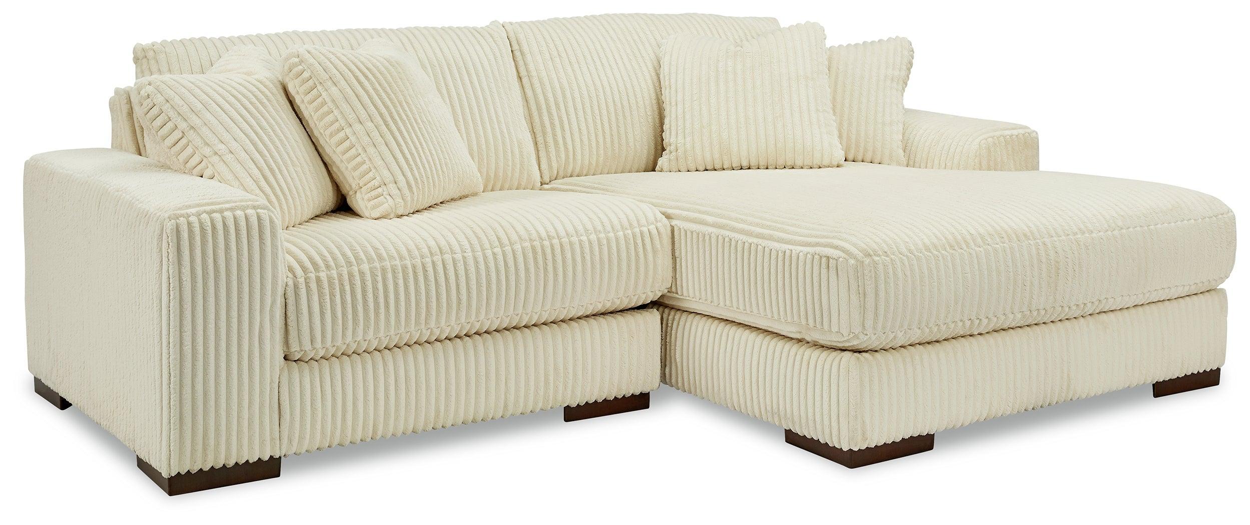 Lindyn Ivory 2-Piece Sectional With Ottoman - Image 3