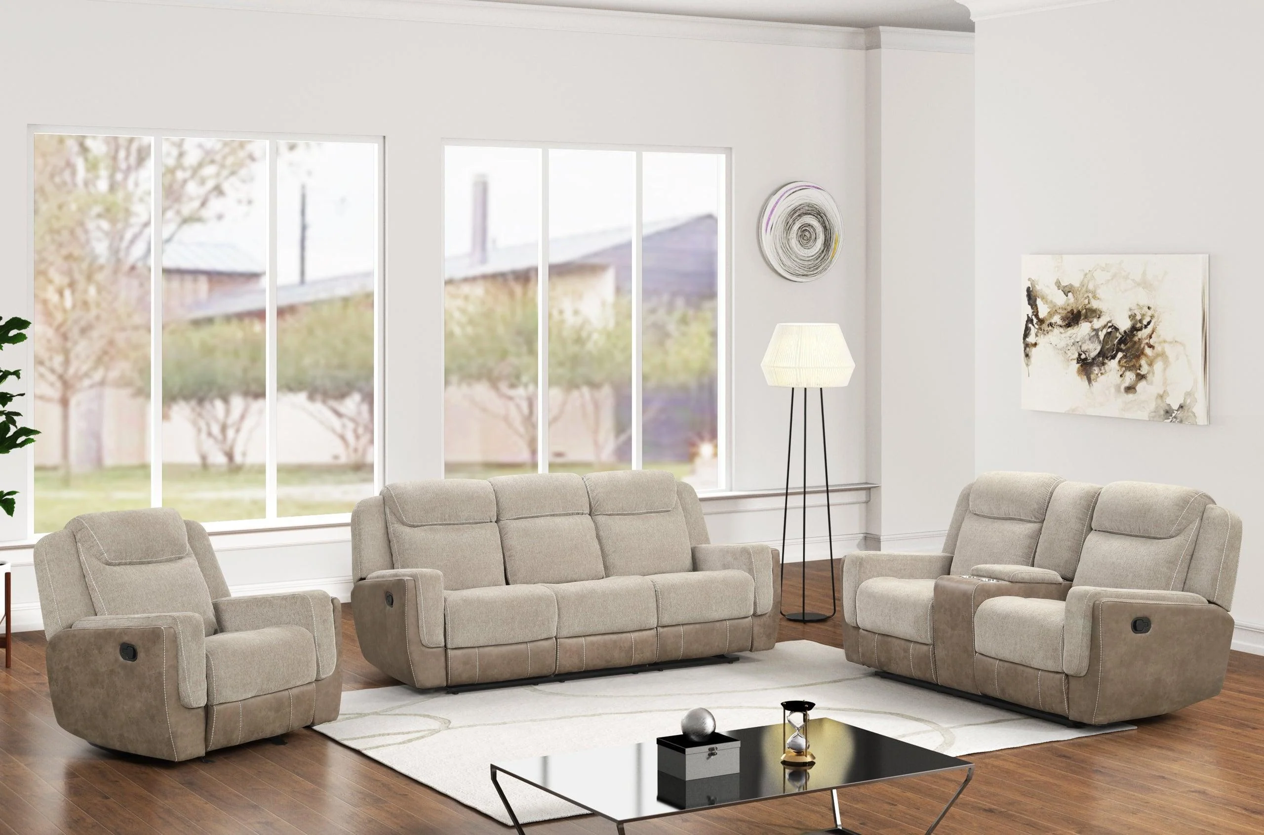 Lisa Brown 3-Piece Reclining Set - Image 2