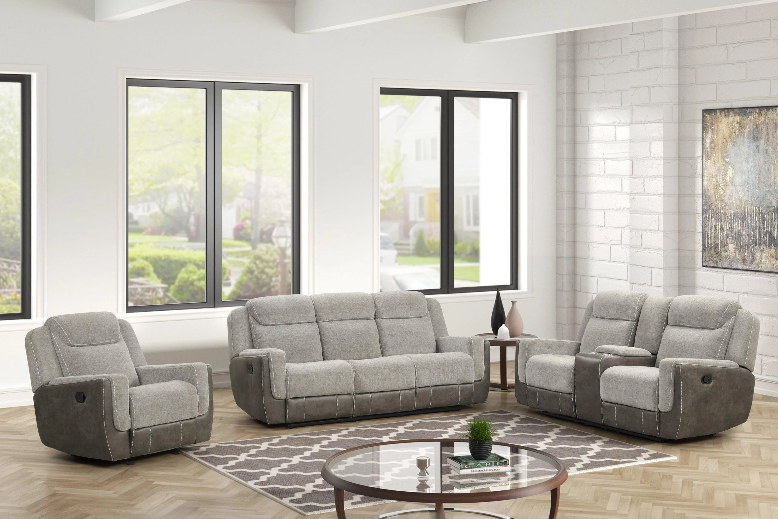 Lisa Gray 3-Piece Reclining Set - Image 2
