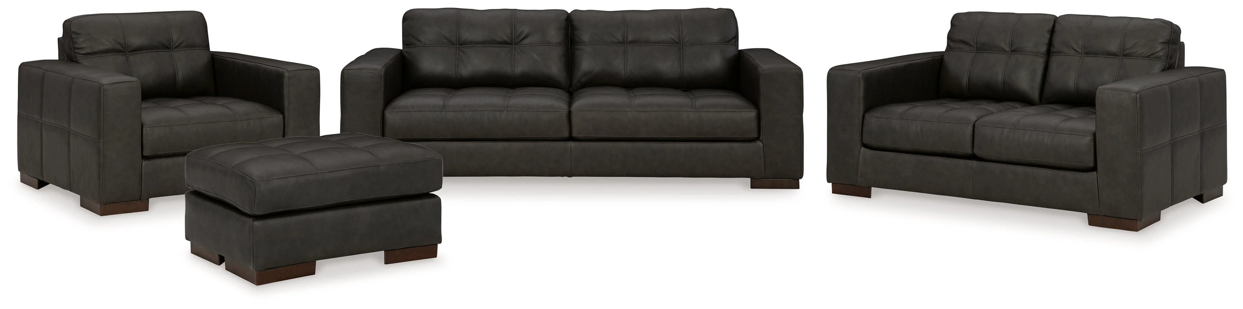 Luigi Thunder Sofa Loveseat Chair And Ottoman - Image 2