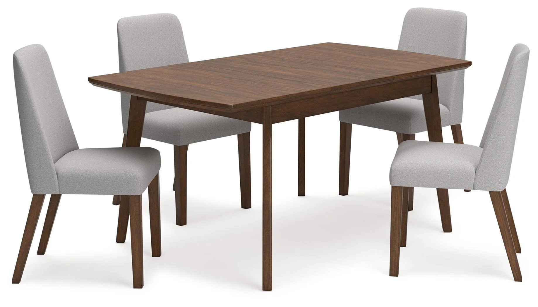 Lyncott Gray Brown Dining Table And 4 Chairs - Image 2