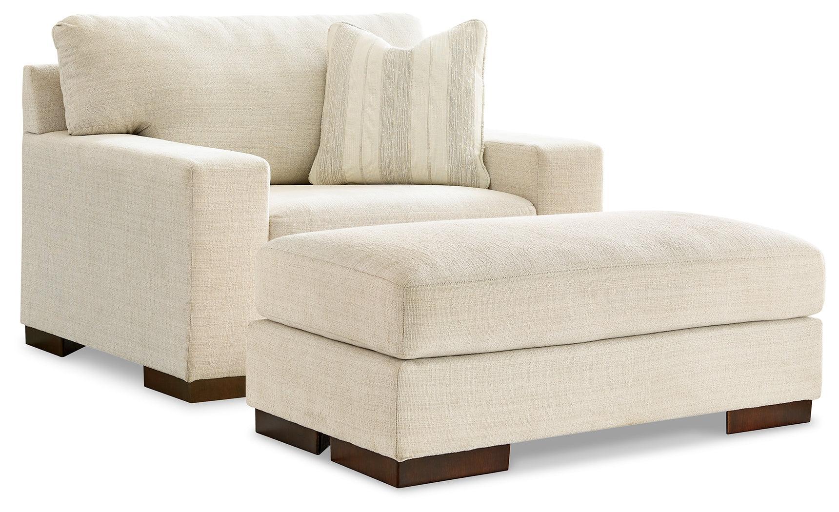 Maggie Birch Chair And Ottoman - Image 2