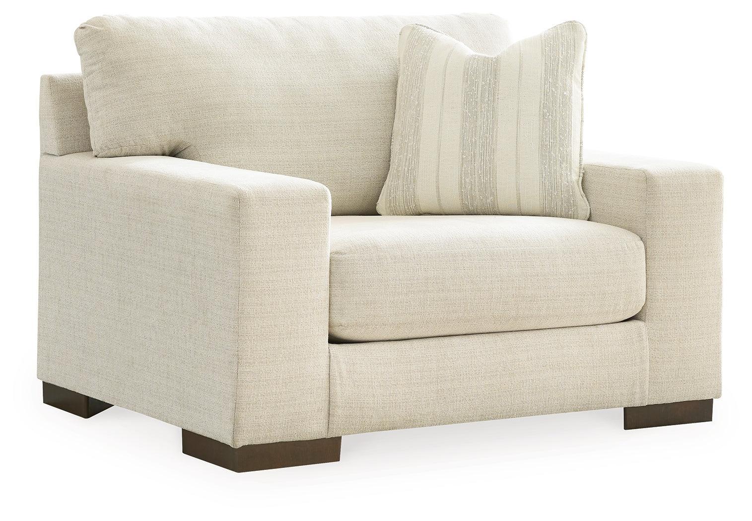 Maggie Birch Chair And Ottoman - Image 3