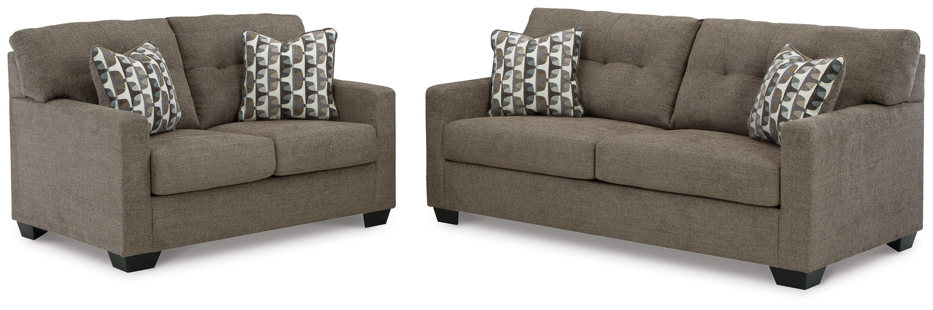 Mahoney Chocolate Sofa And Loveseat - Image 2