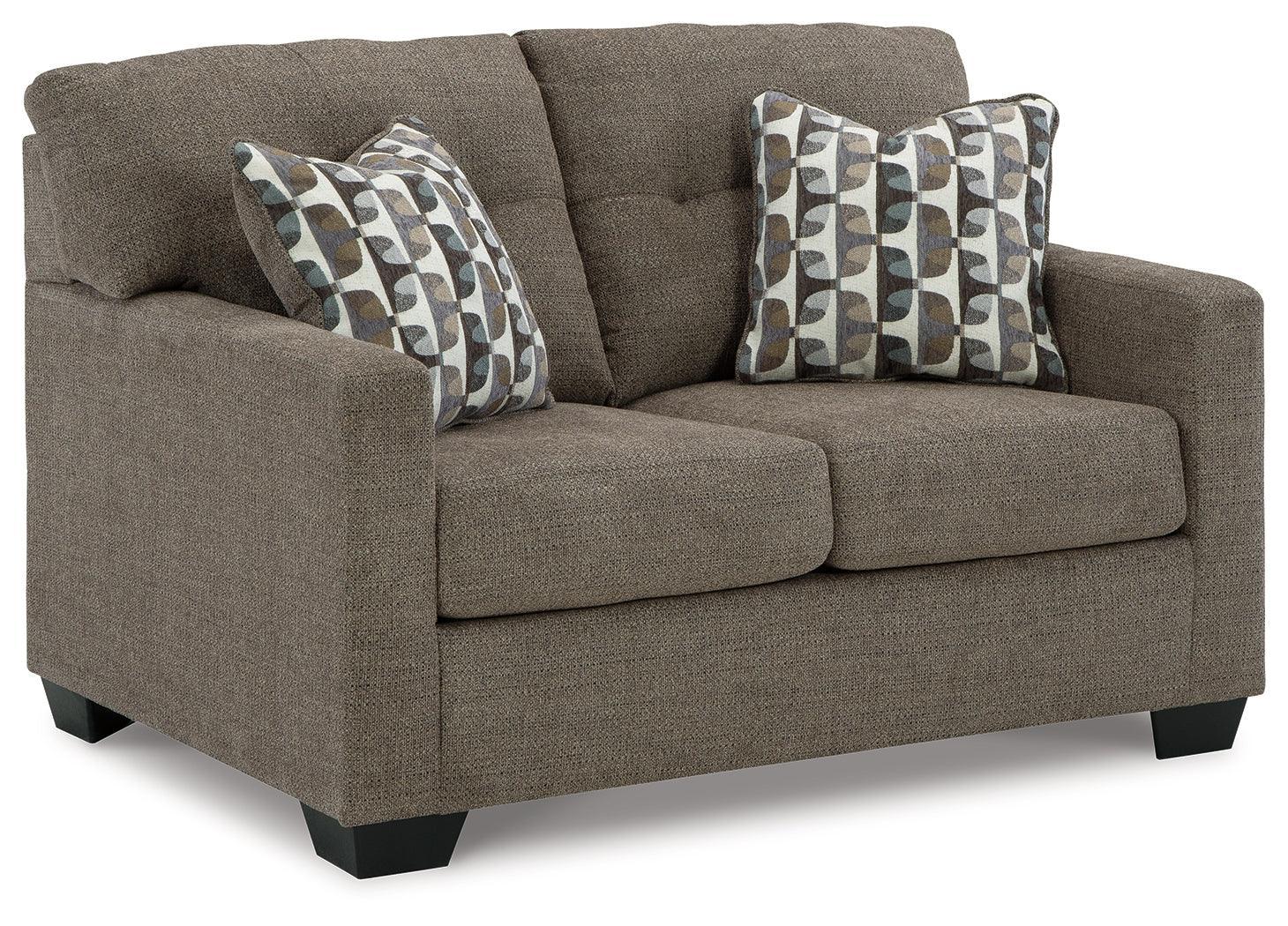 Mahoney Chocolate Sofa And Loveseat - Image 3