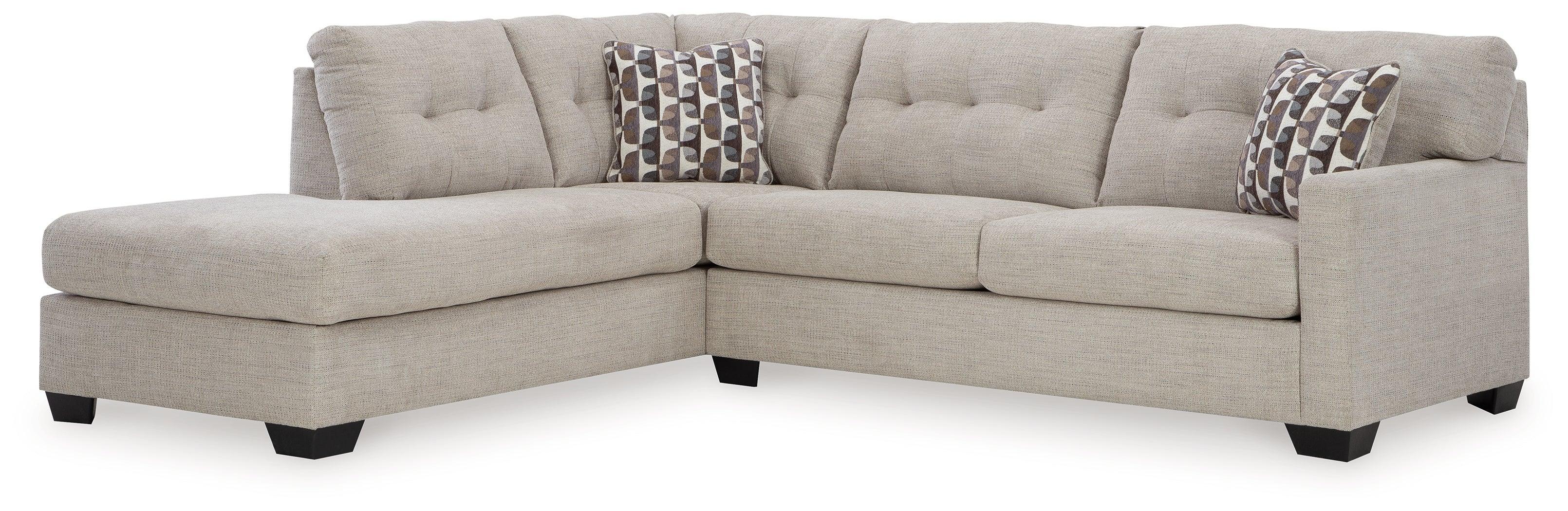 Mahoney Pebble 2-Piece Sectional With Ottoman - Image 3
