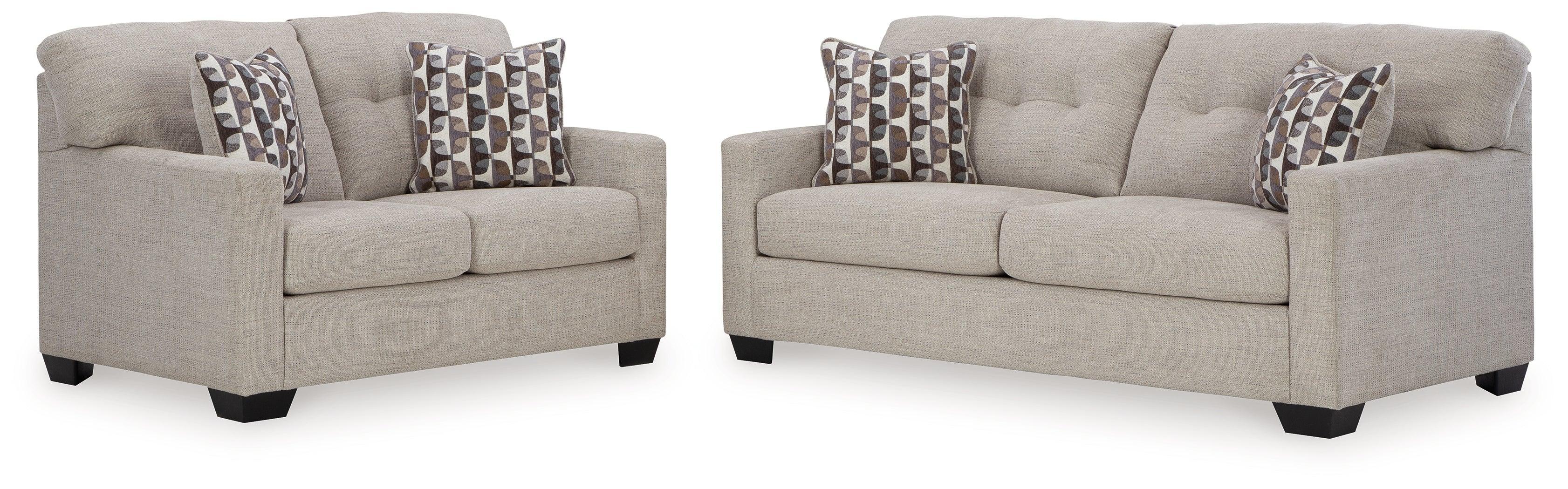 Mahoney Pebble Sofa And Loveseat - Image 3
