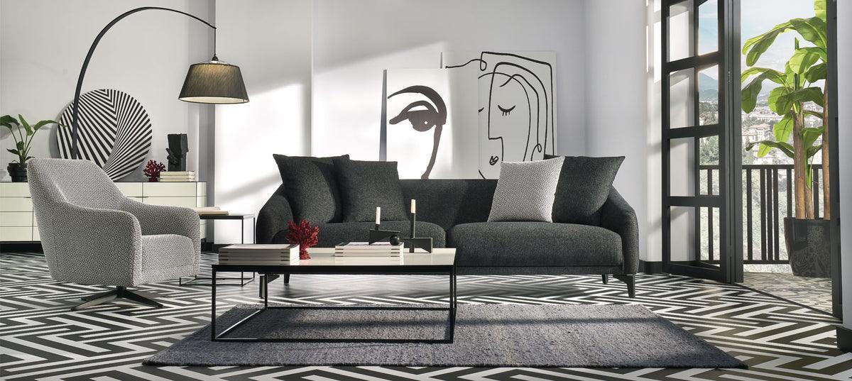 Maison Black 3-Seater Sofa - Image 3