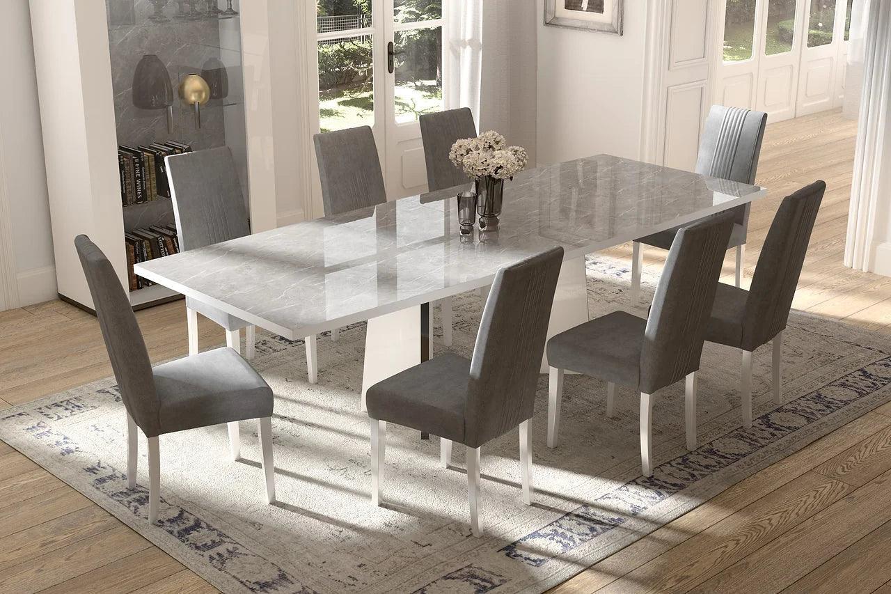 Mara Gray Upholstered Dining Chair - Image 3