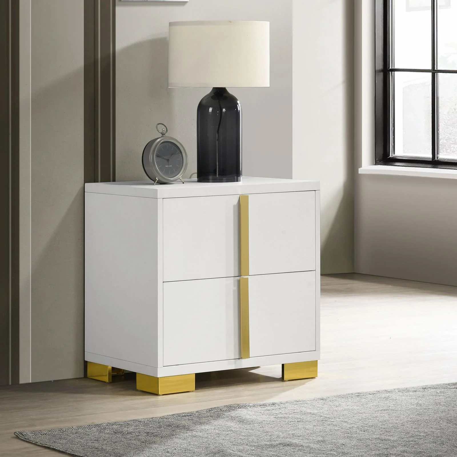 Marceline 2 Drawer Nightstand White - Image 2