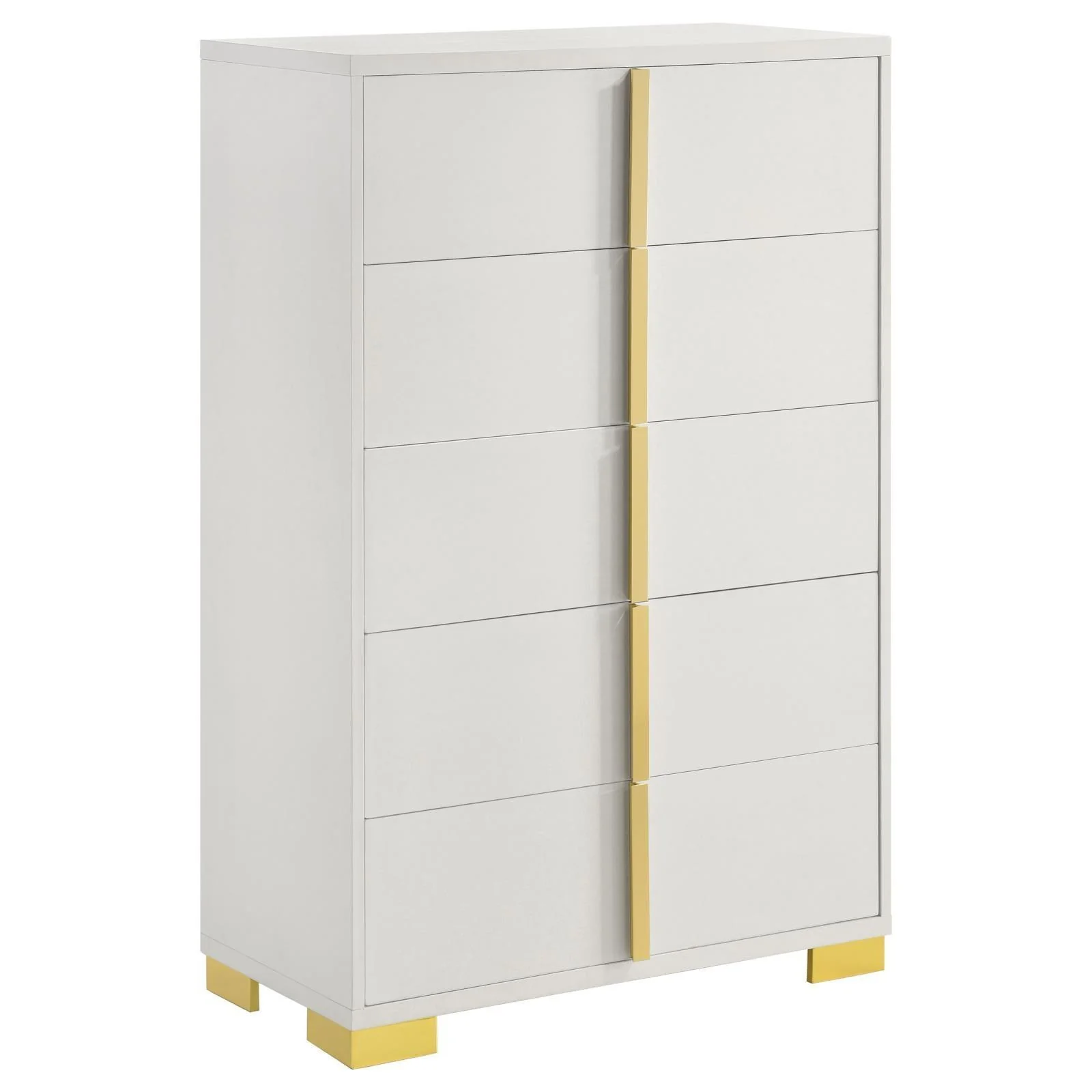 Marceline 5 Drawer Chest White - Image 1