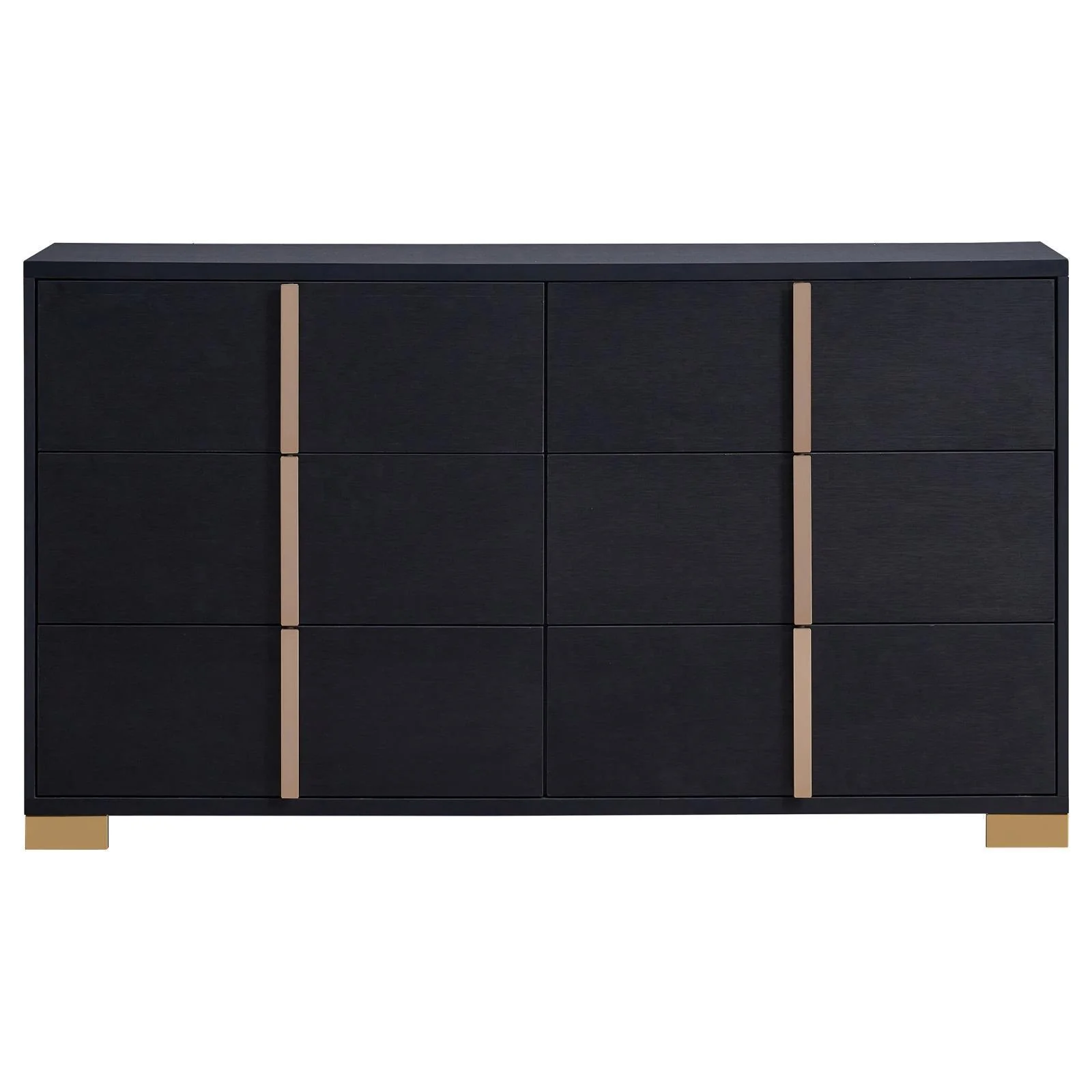 Marceline 6 Drawer Dresser Black - Image 3