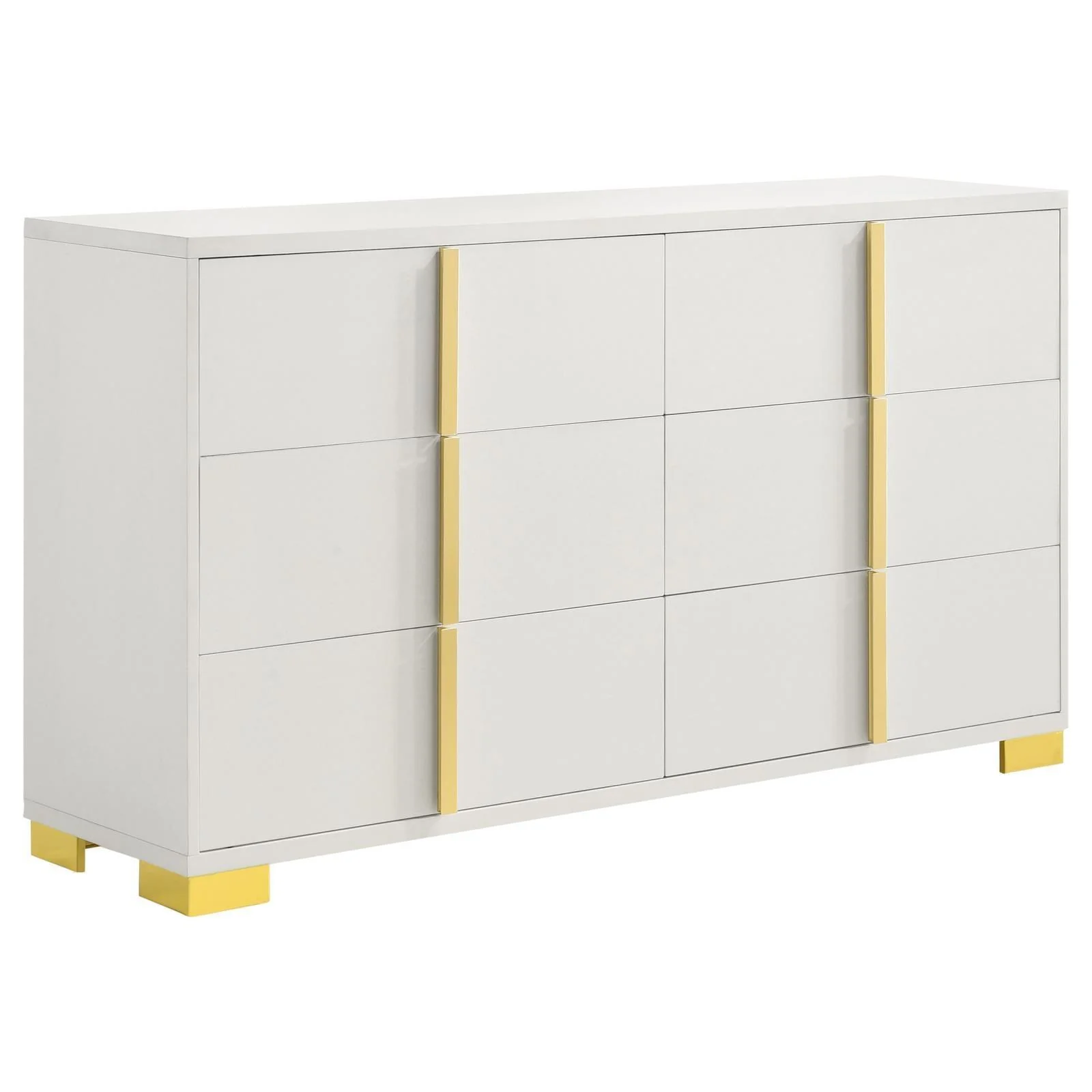 Marceline 6 Drawer Dresser White - Image 1