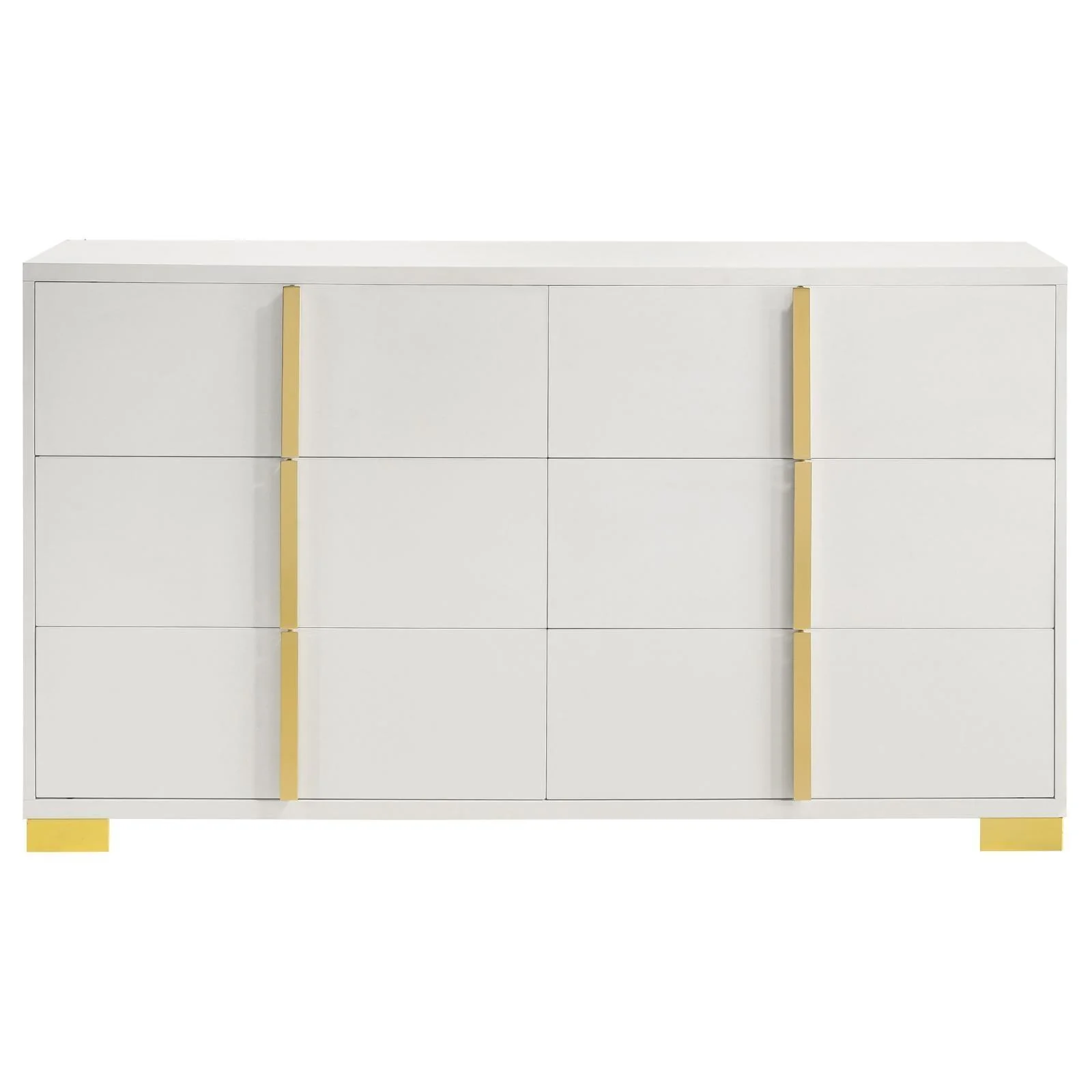 Marceline 6 Drawer Dresser White - Image 3