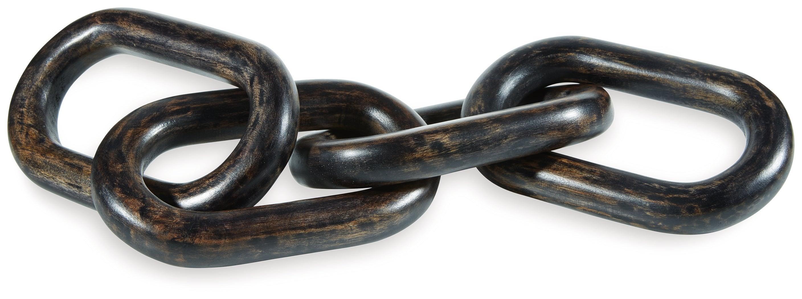 Mardelby Distressed Black Sculpture - Image 2