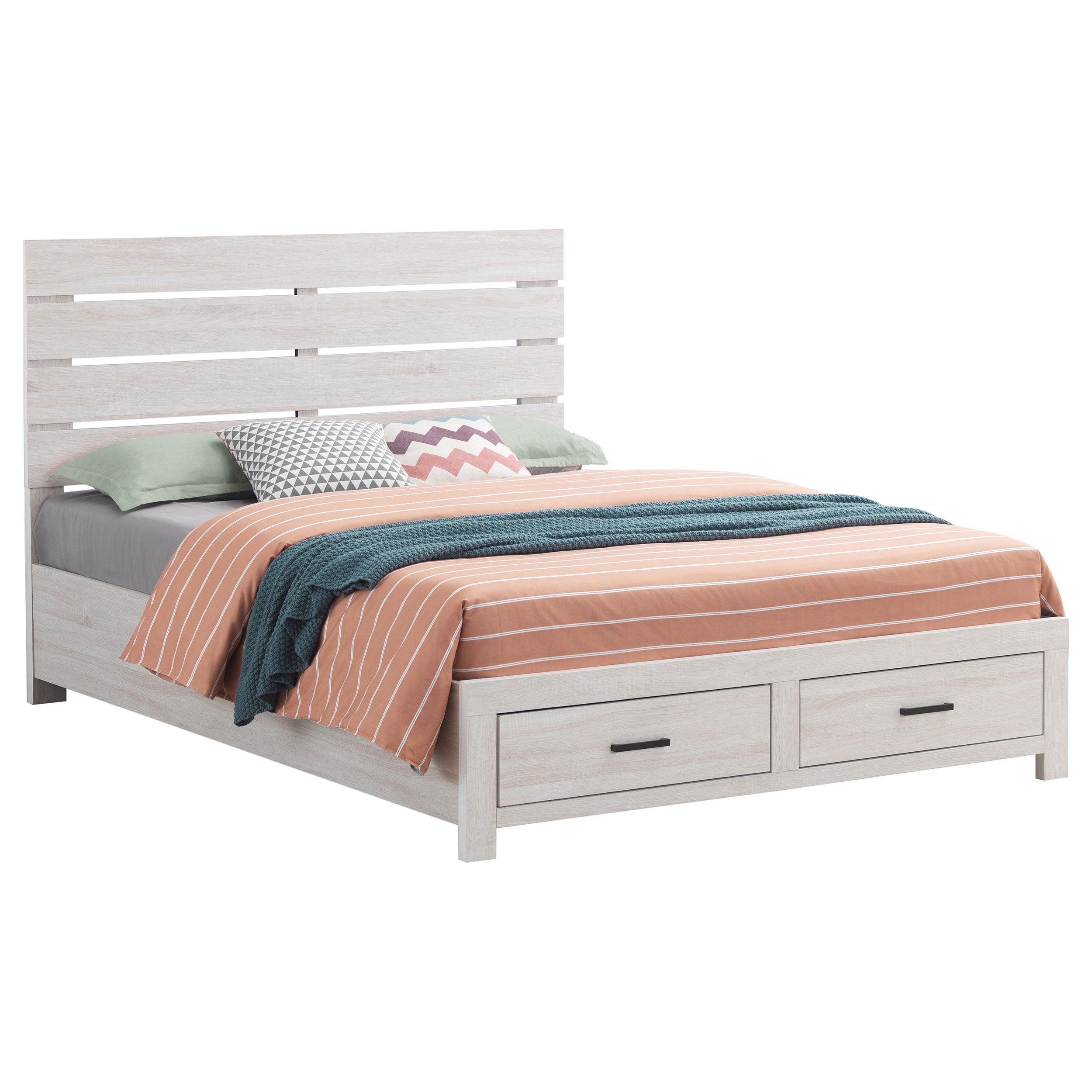 Marion Coastal White Storage Bedroom Set - Image 2