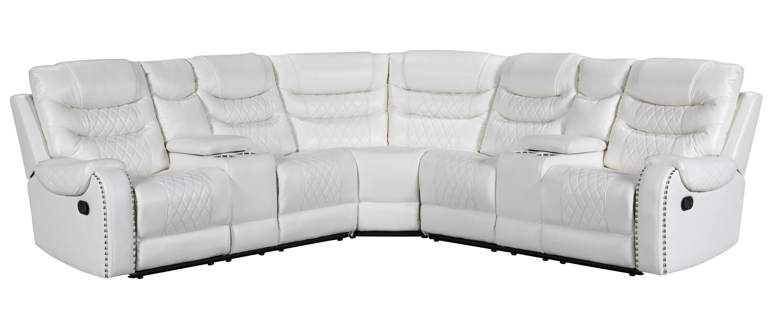 Martin White Reclining Sectional - Image 2