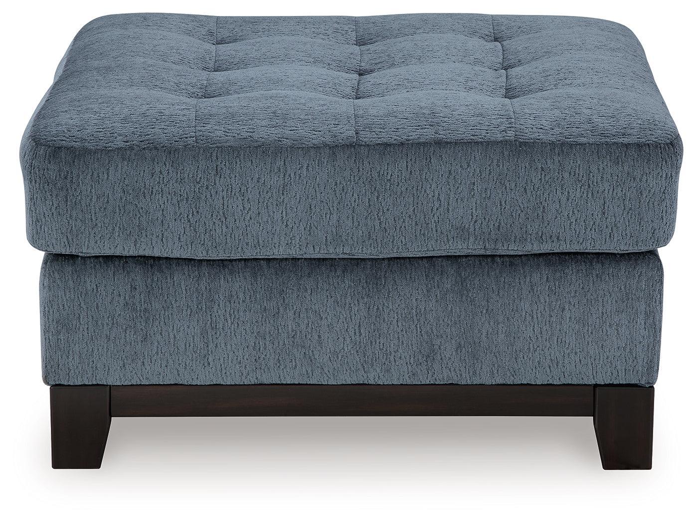 Maxon Place Navy Chenille Oversized Accent Ottoman - Image 3