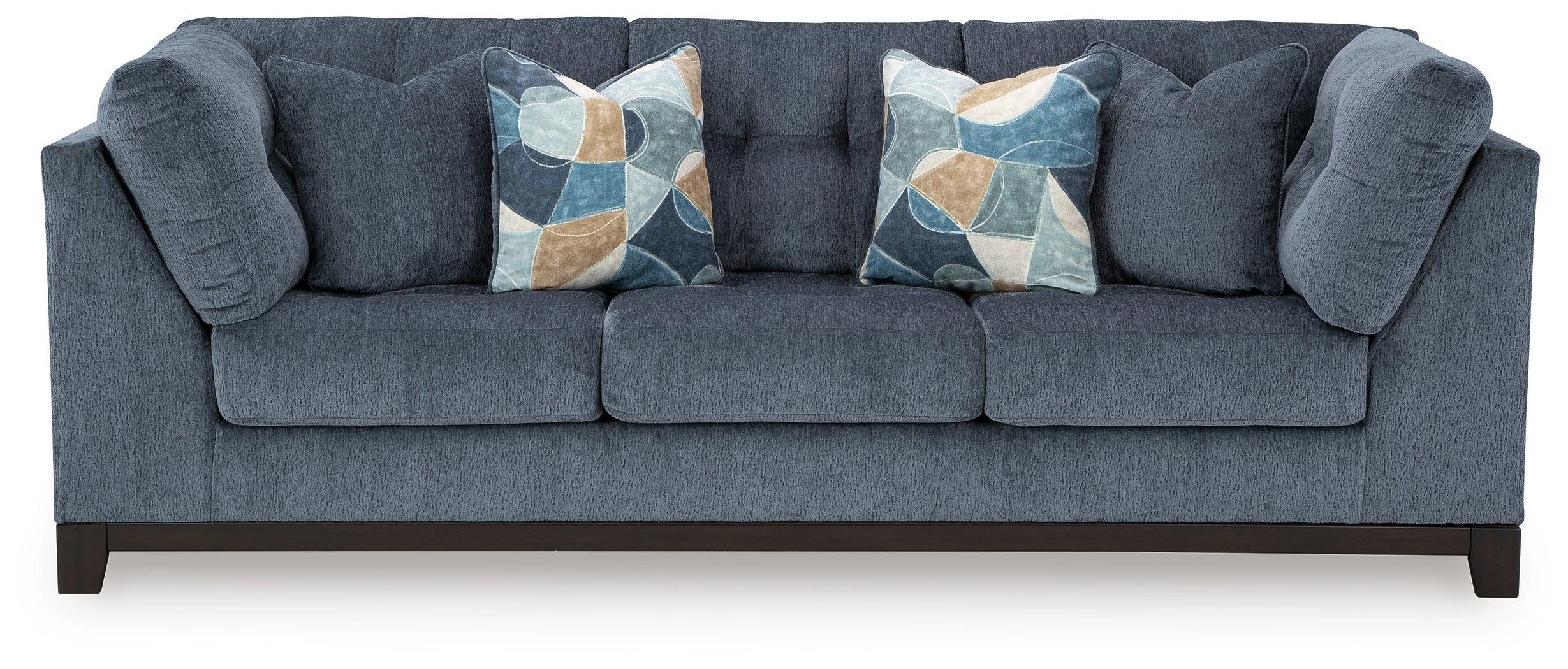 Maxon Place Navy Chenille Sofa - Image 2
