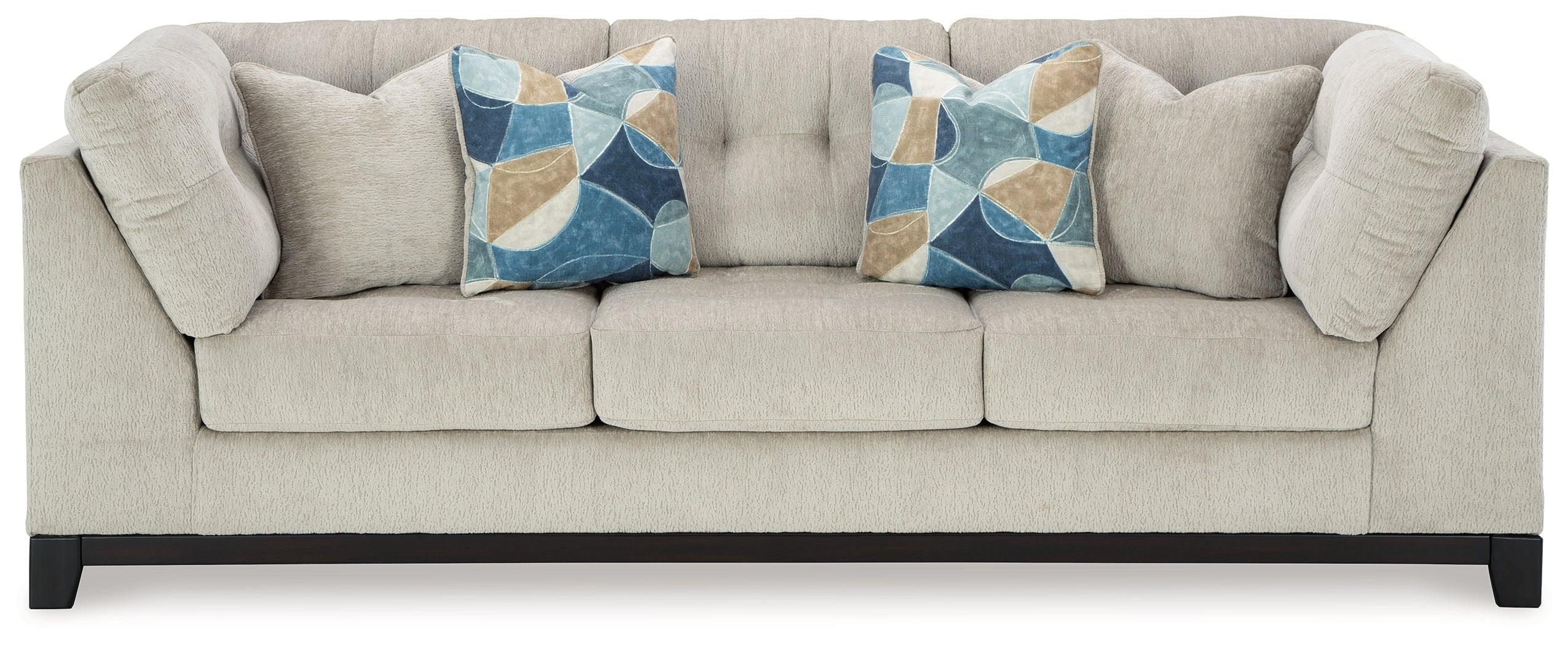 Maxon Place Stone Chenille Sofa - Image 2