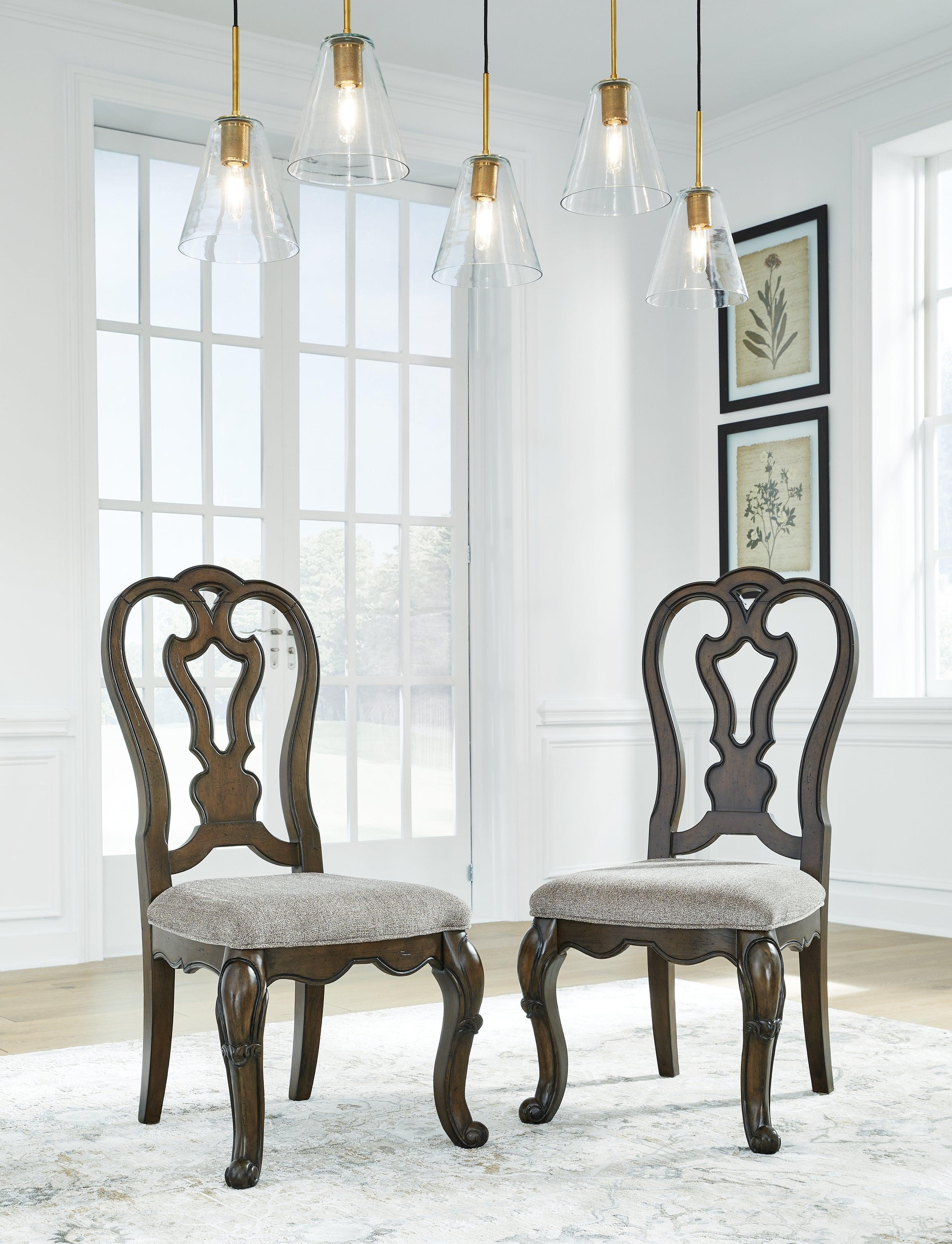 Maylee Dark Brown Dining Chair - Image 3