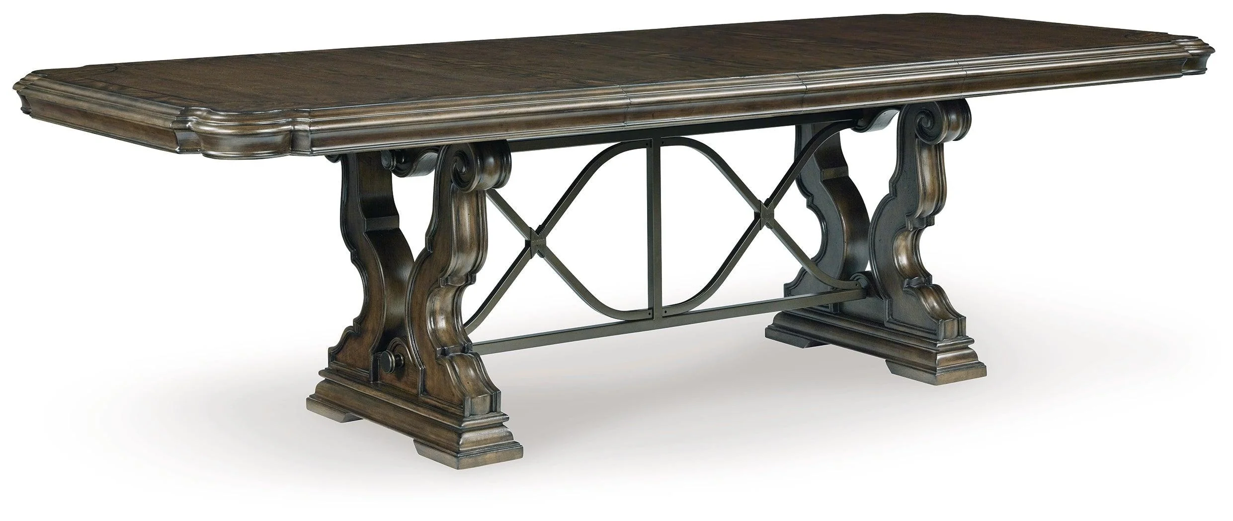Maylee Dark Brown Dining Extension Table - Image 2