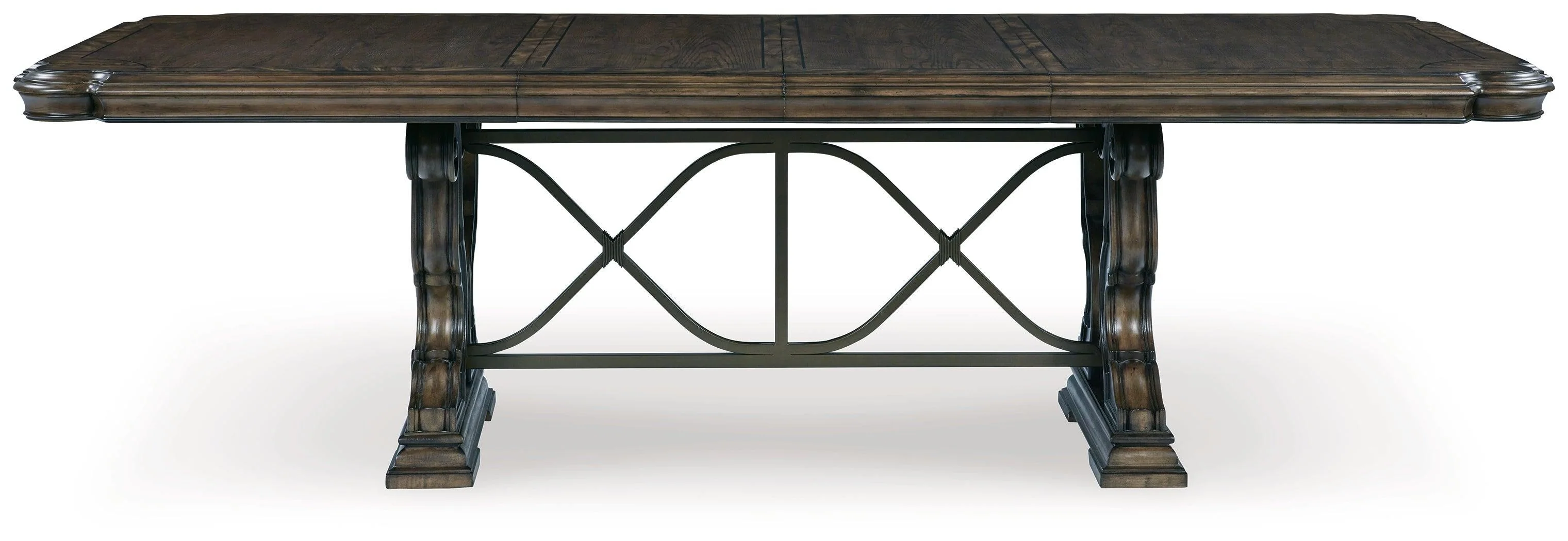 Maylee Dark Brown Dining Extension Table - Image 3