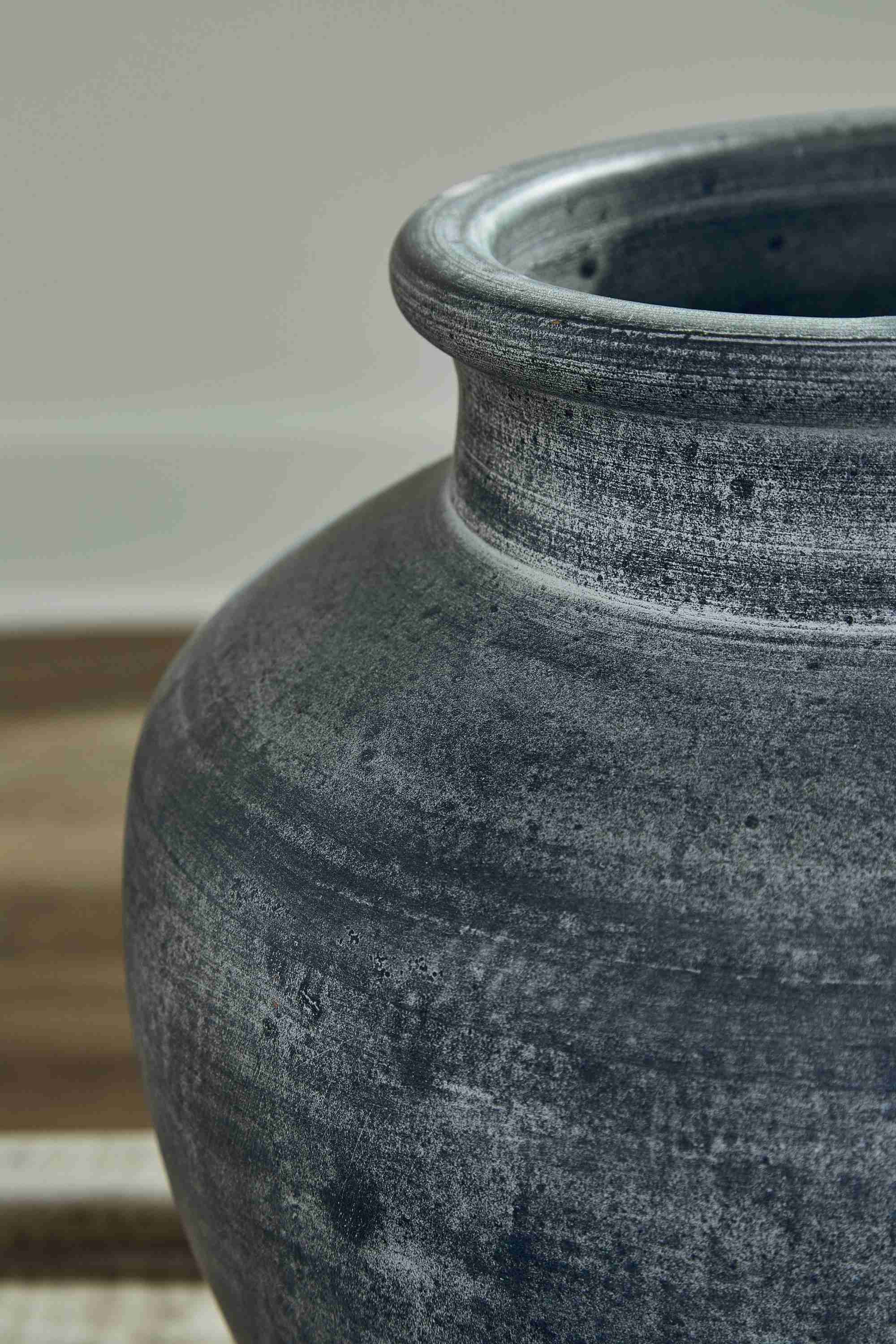 Meadie Distressed Blue Vase - Image 3
