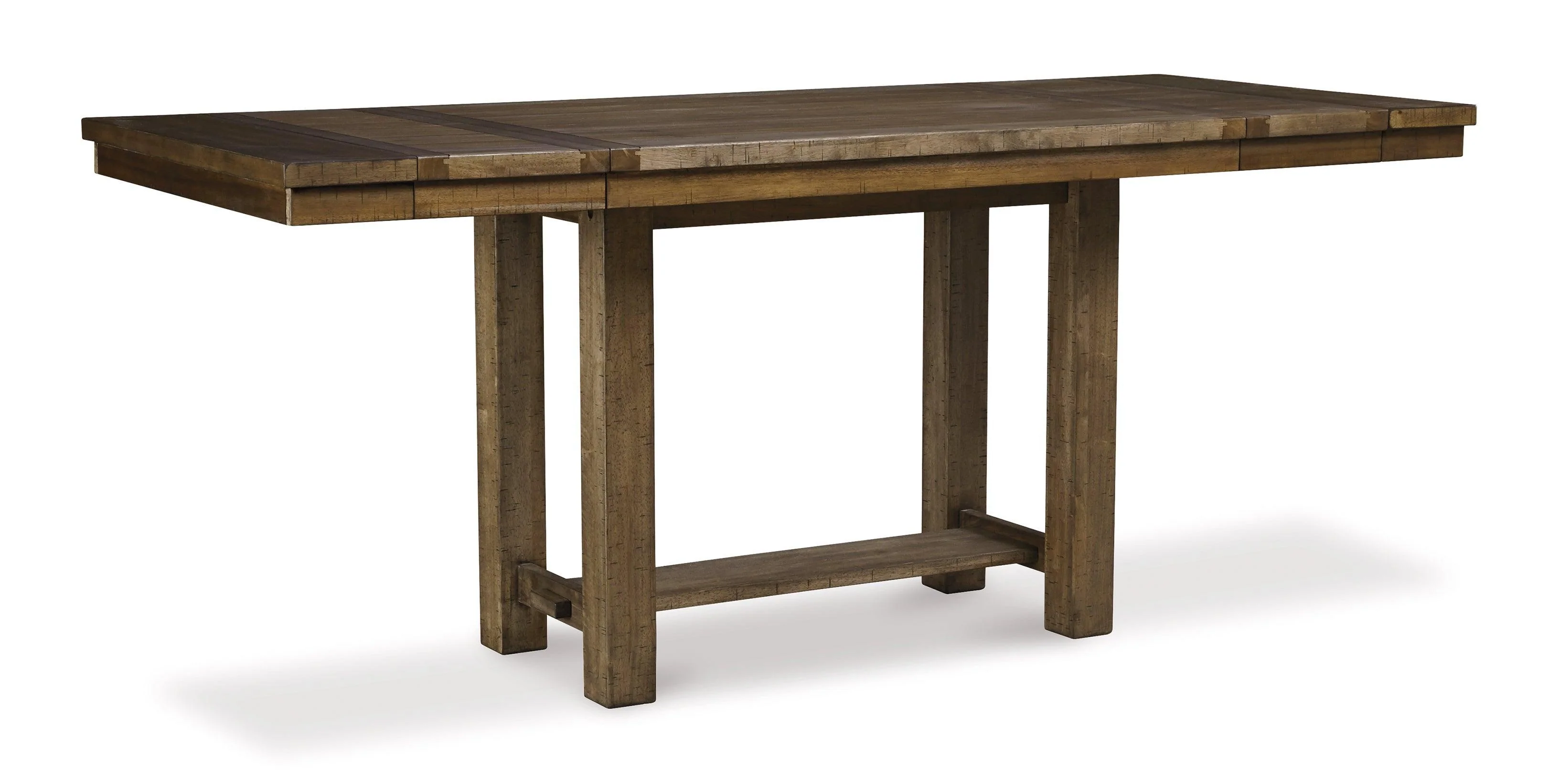 Moriville Grayish Brown Counter Height Dining Table And 4 Barstools Bench - Image 2