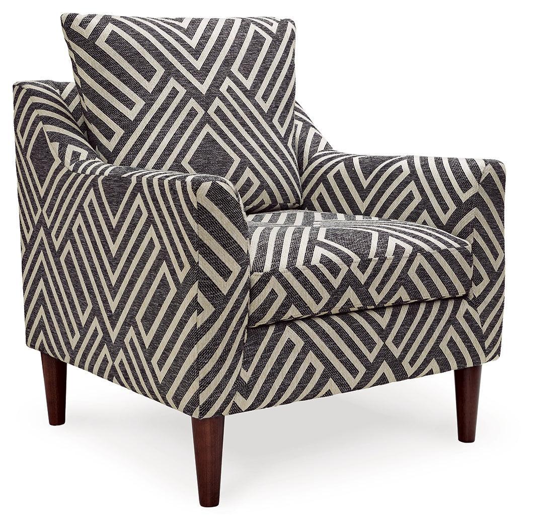 Morrilton Next-Gen Nuvella Natural Charcoal Accent Chair - Image 2