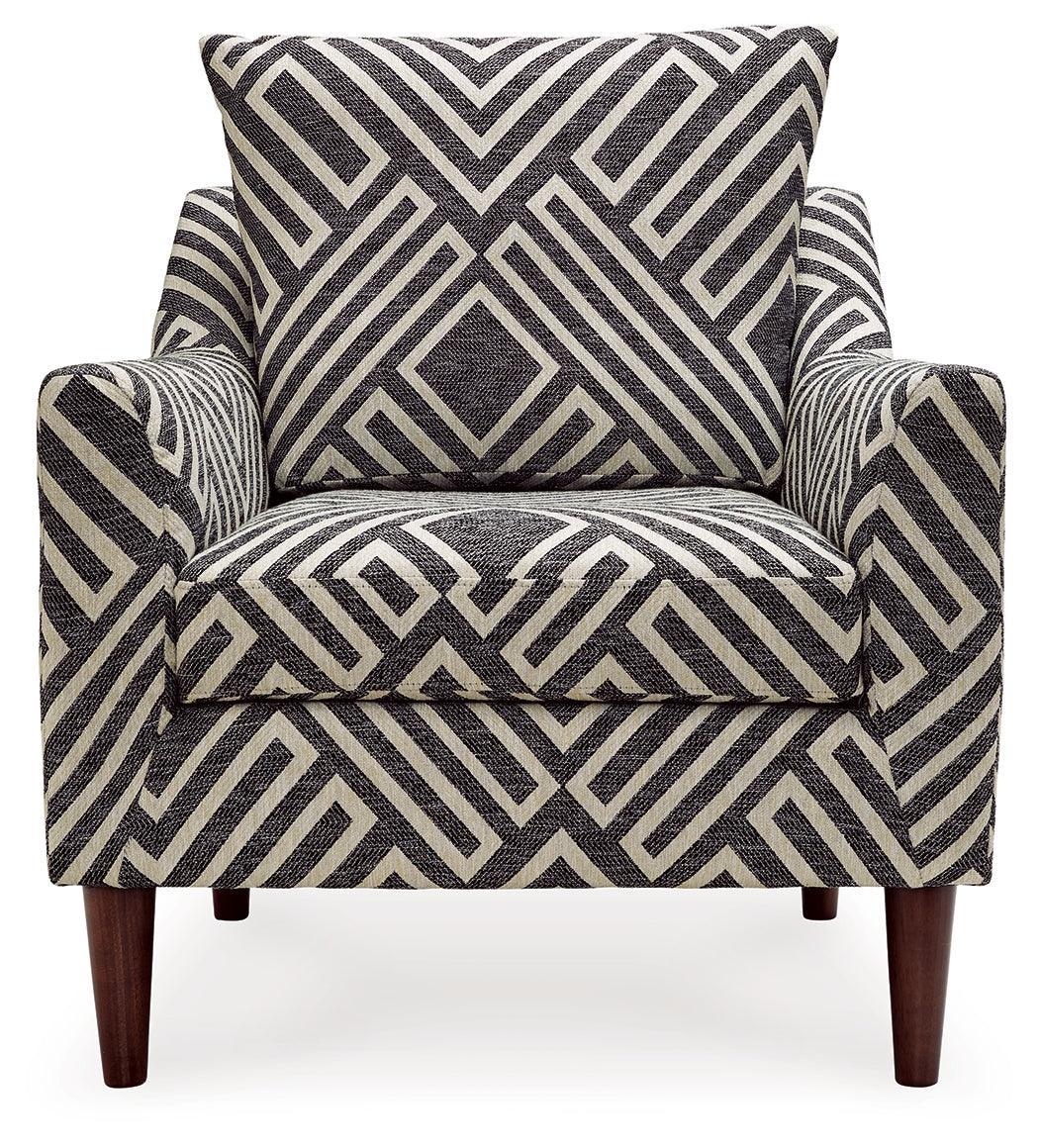Morrilton Next-Gen Nuvella Natural Charcoal Accent Chair - Image 3